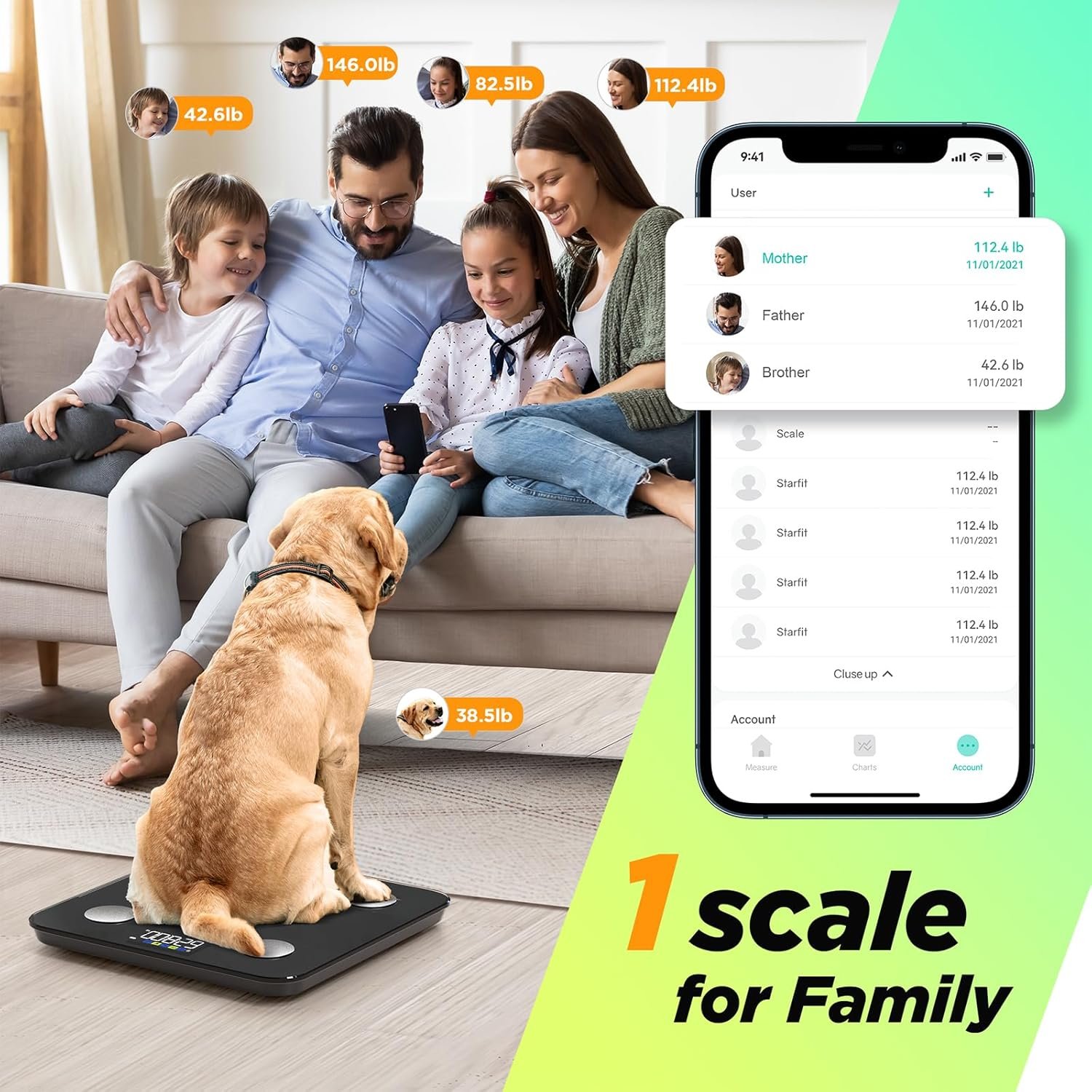 Runstar Smart Scale for Body Weight and Fat Percentage, High Accuracy Digital Bathroom Scale FSA or HSA Eligible with LCD Display for BMI 13 Body Composition Analyzer Sync with Fitness App - Image 7