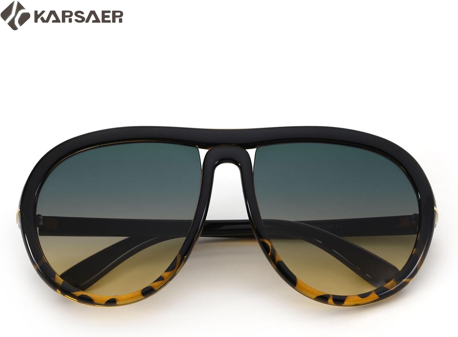 Karsaer Oversized Vintage Aviator Sunglasses for Men Women，Big Retro Round Aviator Sunglasses K7132 - Image 4