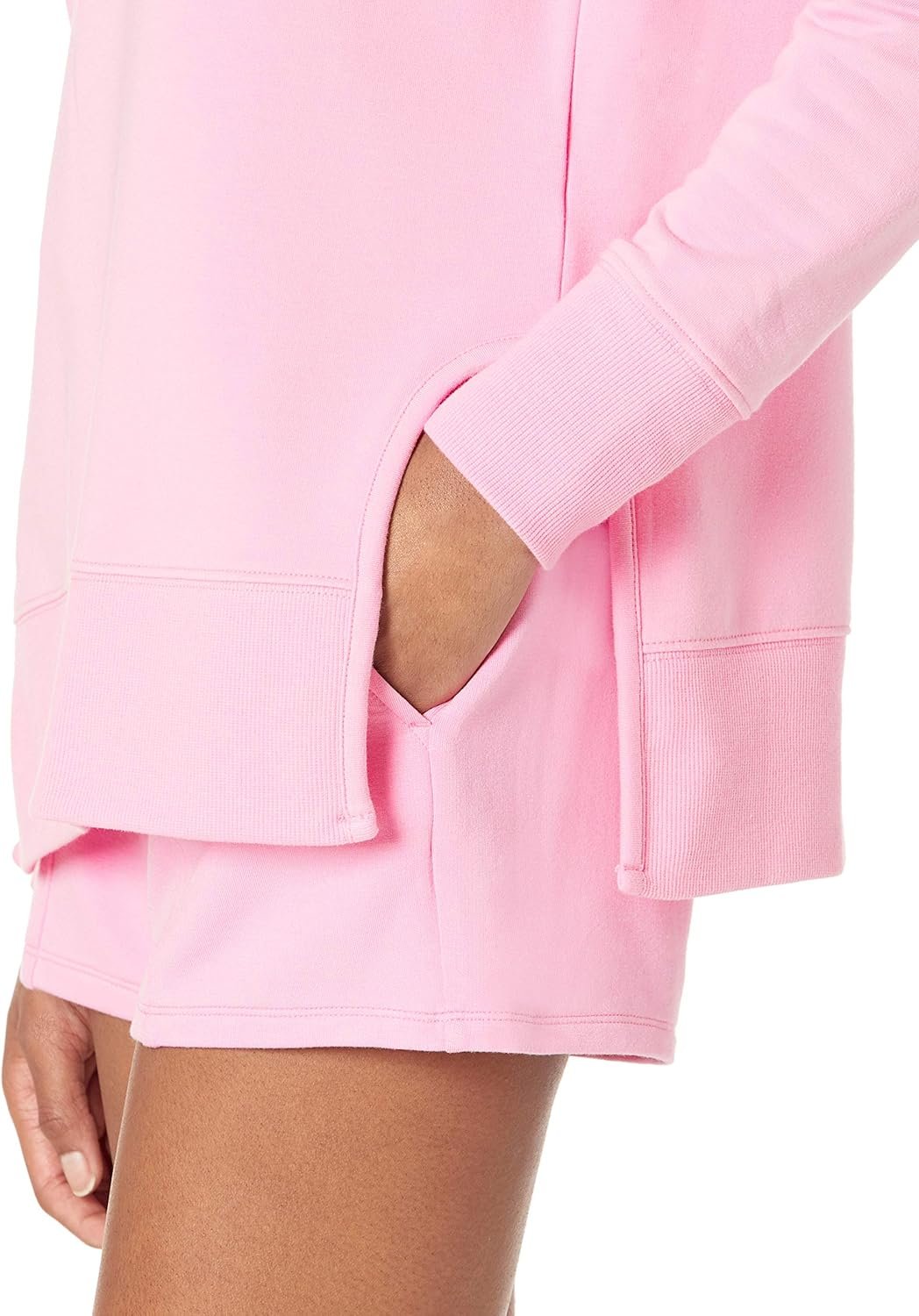 Daily Ritual Women's Long-Sleeve Crewneck Sweatshirt with Side Cutouts - Image 4