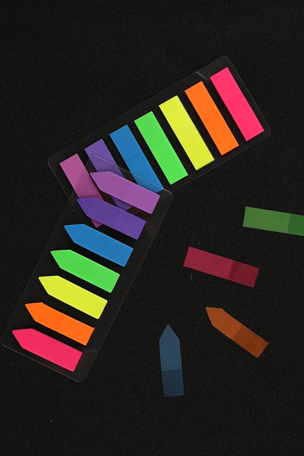 Lysas 4 Sets Neon Page Markers Colored Index Tabs, Fluorescent Sticky Note for Page Marker, 560pcs - Image 6