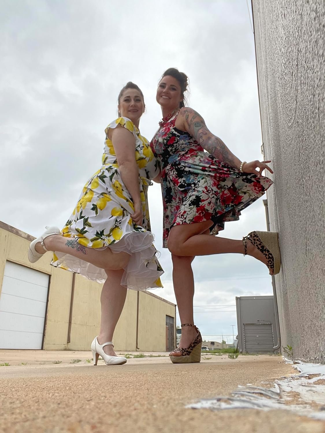 Kingfancy Women Vintage 1950s Dress Retro Cocktail Party Swing Dresses with Cap Sleeves - Image 6