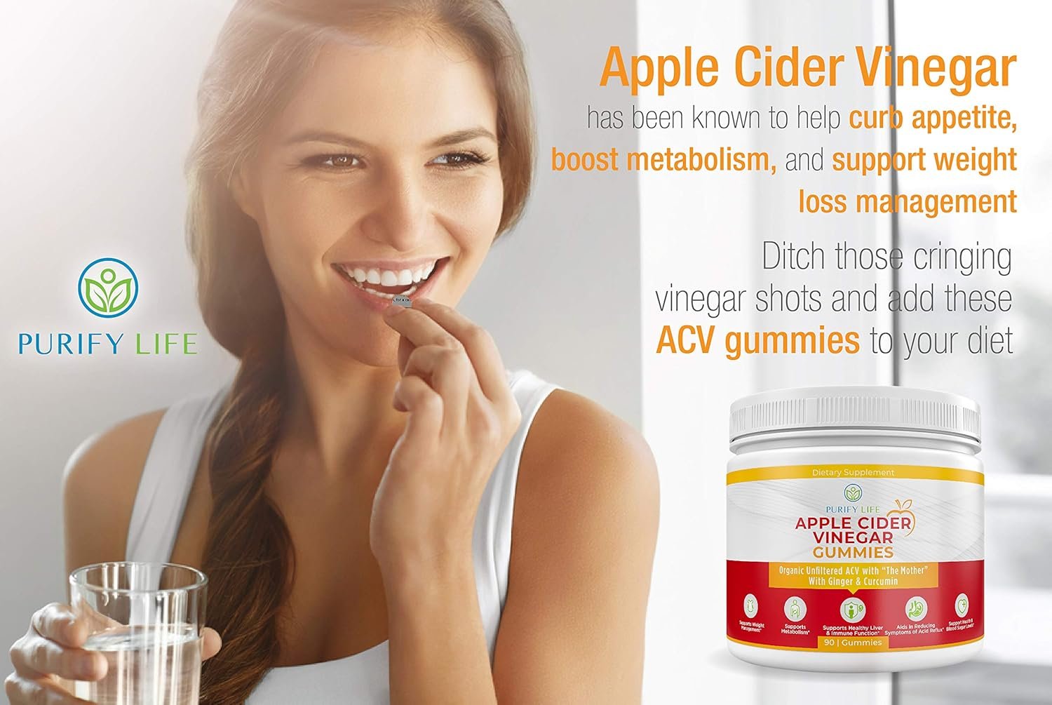 Detox Apple Cider Vinegar Gummies for Adults (90 chews), Unfiltered ACV Gummies for Improved Gut Health, Energy, Digestion & Immune Support, No more Capsules, Pills & Acid Reflux, With The Mother - Image 8