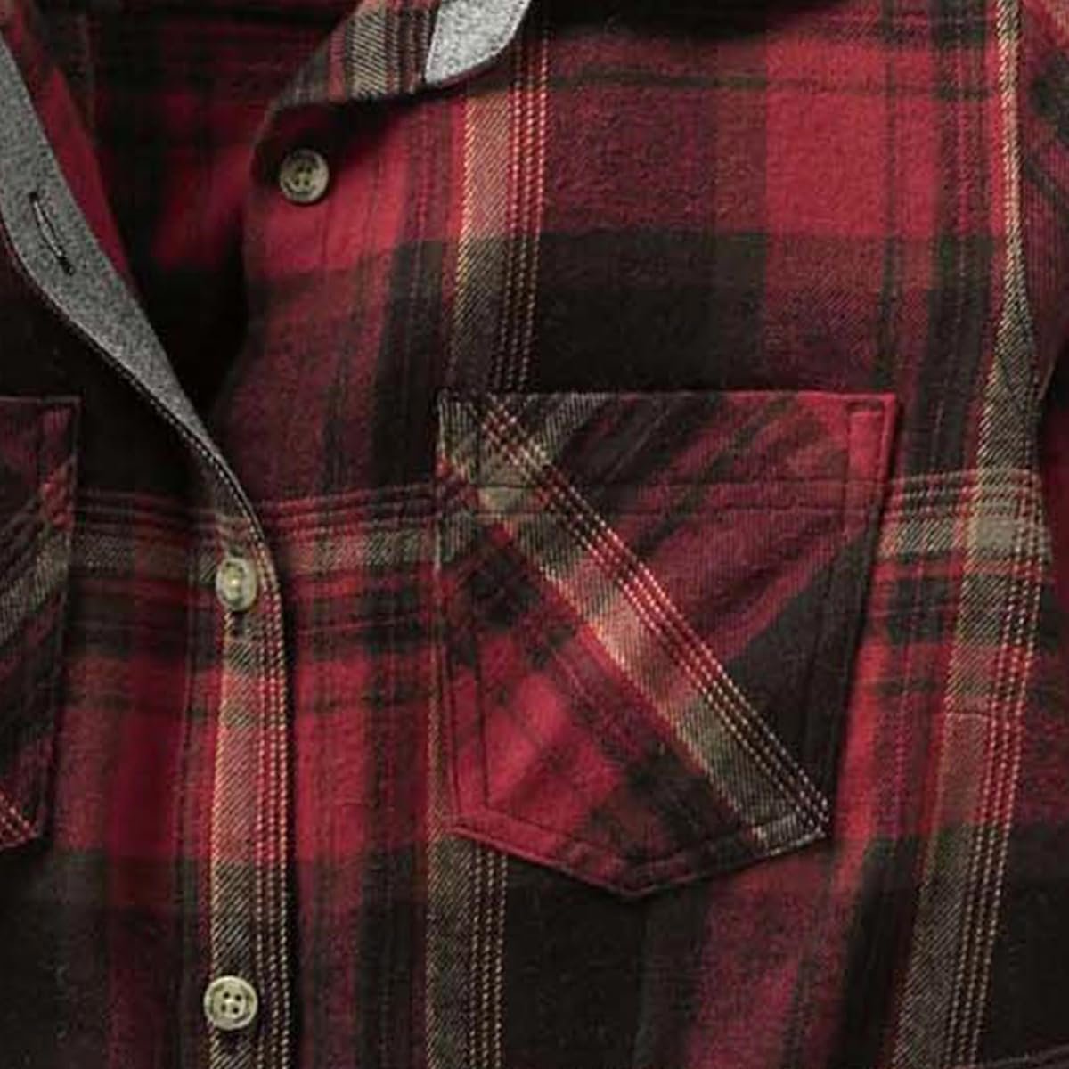 Legendary Whitetails Womens Cottage Escape Flannel Long Sleeve Plaid and Solid Color Clothes, Fitted Button Down - Image 7