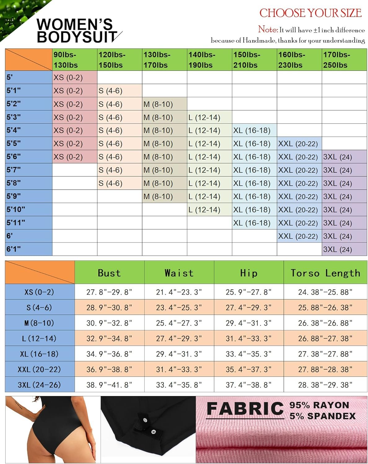 LAOLASI Women's Turtle Neck Mock Neck Sleeveless Slim Fit Bodysuit Tops Jumpsuit - Image 6