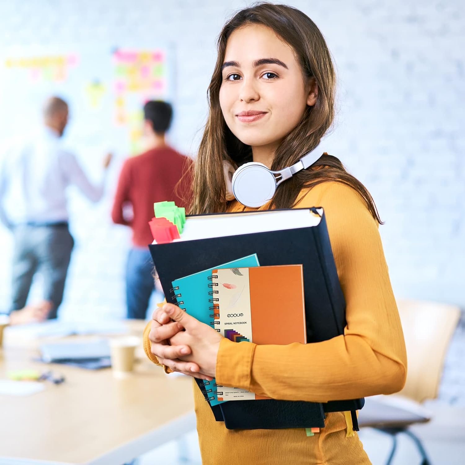 EOOUT 8 Pack Spiral Notebook, Hardcover A5 Notebooks, College Ruled Spiral Journals, Assorted Jewel Tone Colors, 160 Pages, 5.5"x8.5", for Work, School, Gifts - Image 8