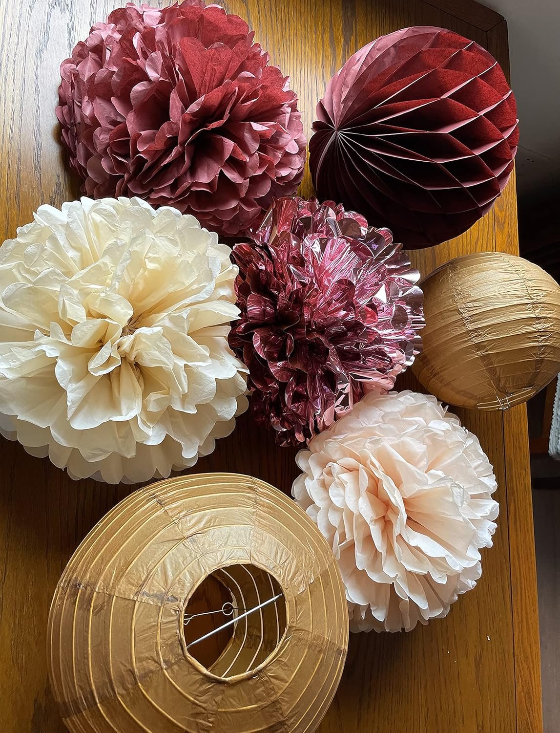 Bachelorette Party Decorations Burgundy - Gold Maroon Color Bridal Shower Decorations for Fall in Love Wine Red Champagne Wedding Decor - Image 4