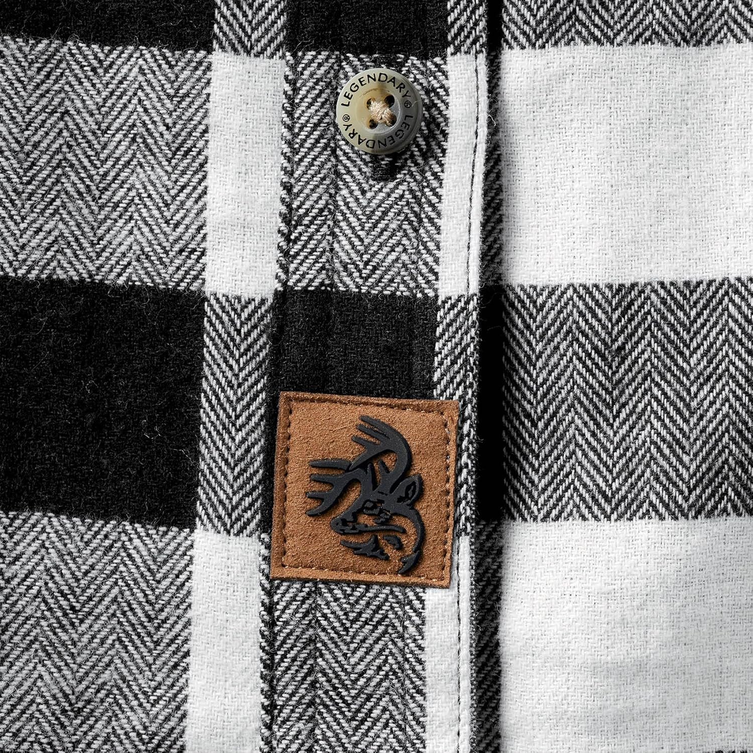 Legendary Whitetails Womens Cottage Escape Flannel Long Sleeve Plaid and Solid Color Clothes, Fitted Button Down - Image 7