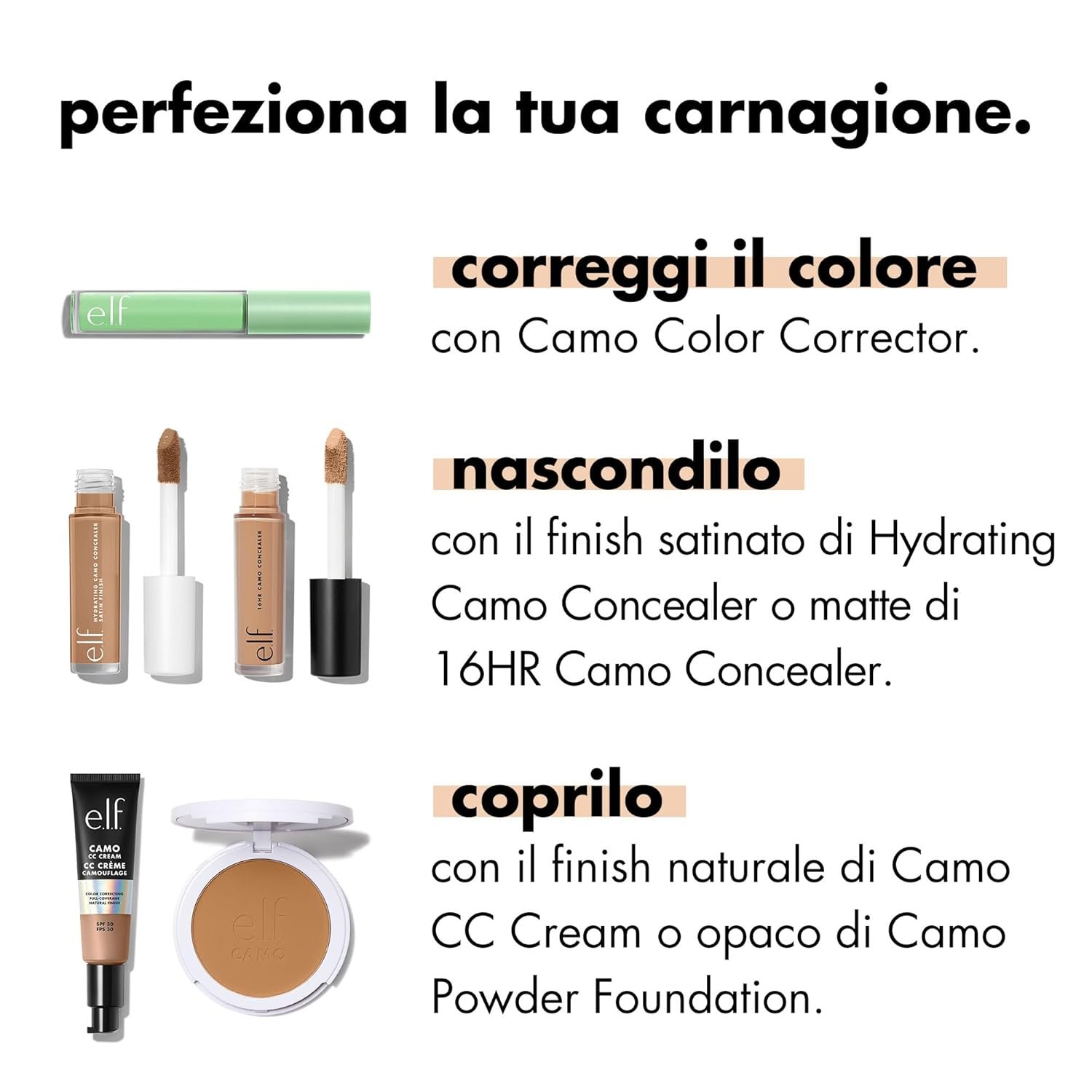 e.l.f. Camo Color Corrector, Hydrating & Long-Lasting Color Corrector For Camouflaging Discoloration, Dullness & Redness, Vegan & Cruelty-Free, Blue - Image 5