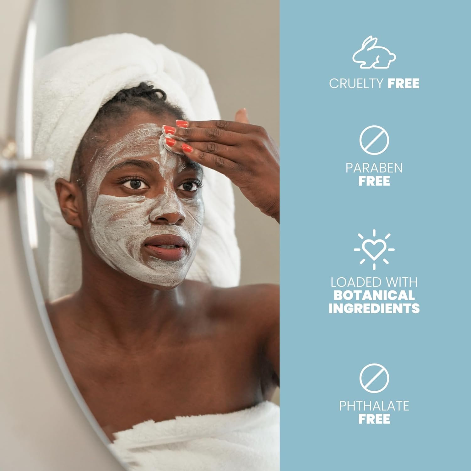 Eva Naturals GLO2 Oxygen Clay Masks For Face Skin Care - Exfoliating Pore Minimizer Face Masks Skin Care - Anti-aging Facial Skin Care Products - Hydrate & Restore All Skin Types - 2 Oz - Image 9