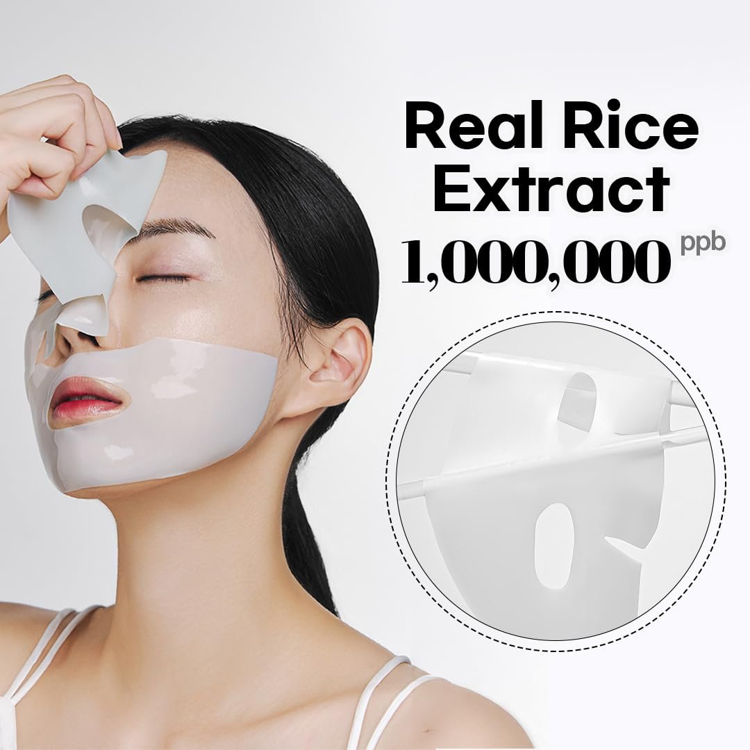 NACIFIC Collagen Gel Facial Mask (Rice Peptide) 4EA Set Hydrogel Deep Korean Face Mask Hydrating Overnight Elasticity Firming Pore Minimizing for All skin types - Image 3