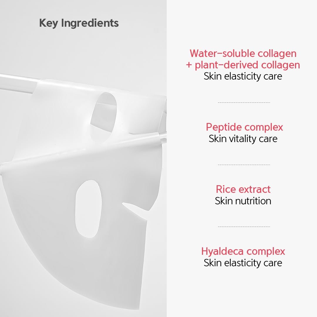 NACIFIC Collagen Gel Facial Mask (Rice Peptide) 4EA Set Hydrogel Deep Korean Face Mask Hydrating Overnight Elasticity Firming Pore Minimizing for All skin types - Image 4