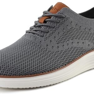VILOCY Men’s Casual Dress Sneakers Oxfords Business Mesh Breathable Walking Shoes Tennis Comfortable