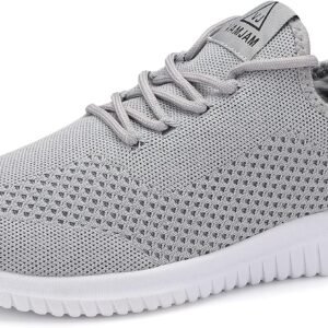VAMJAM Men’s Running Shoes Ultra Lightweight Breathable Walking Shoes Non Slip Athletic Fashion Sneakers Mesh Workout Casual Sports Shoes