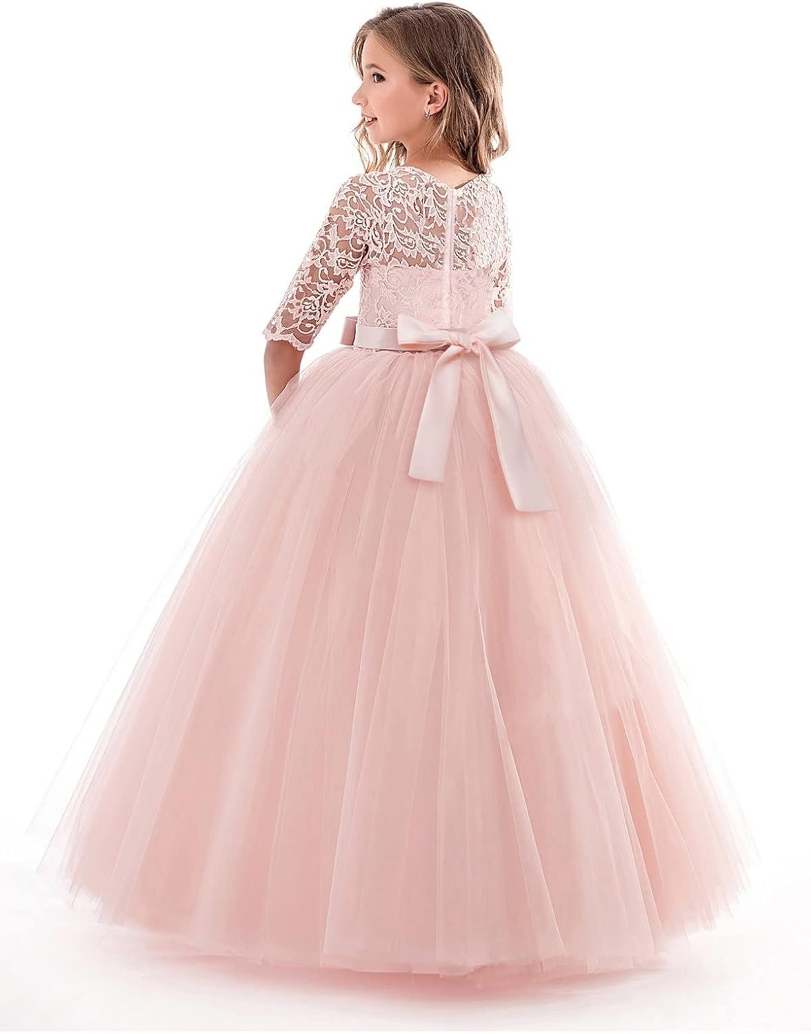 TTYAOVO Girls Embroidery Prom Gowns Luxury Wedding Birthday Party Princess Long Dress - Image 3