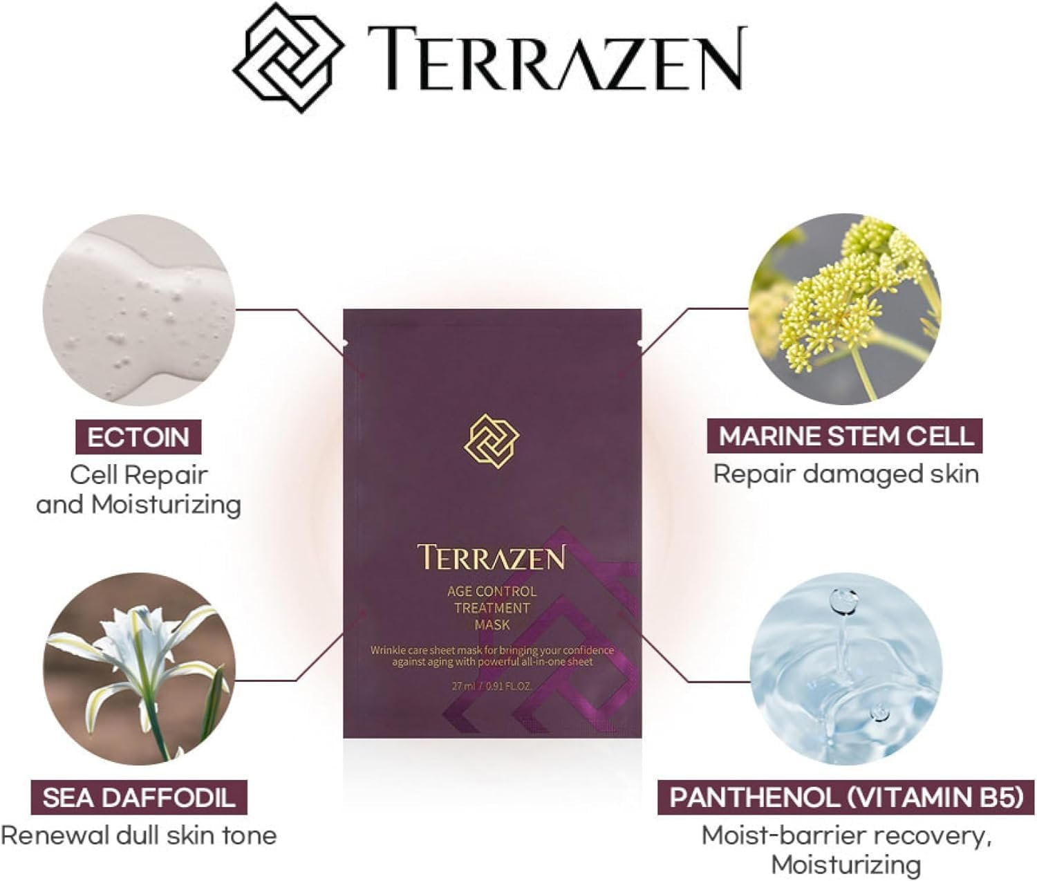 Korean Face Sheet Mask Skincare - Anti-Aging & Wrinkle Hydrating Sheets for Men & Women | Facial Mask for All Skin Types | 10 Sheet Pack (Anti-Aging Formula) - Image 8