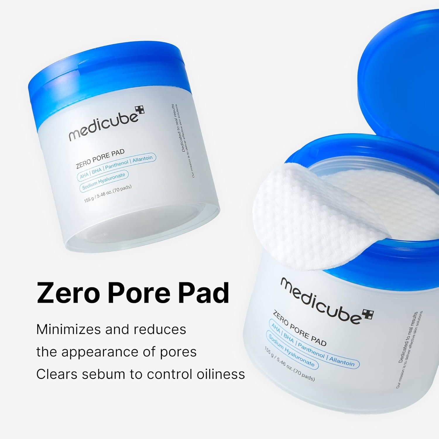 Medicube Zero Pore Pads 2.0, Dual-Textured Facial Toner Pads for Exfoliation and Pore Care with 4.5% AHA Lactic Acid & 0.45% BHA Salicylic Acid, Ideal for All Skin Types, Korean Skin Care (70 Pads) - Image 4