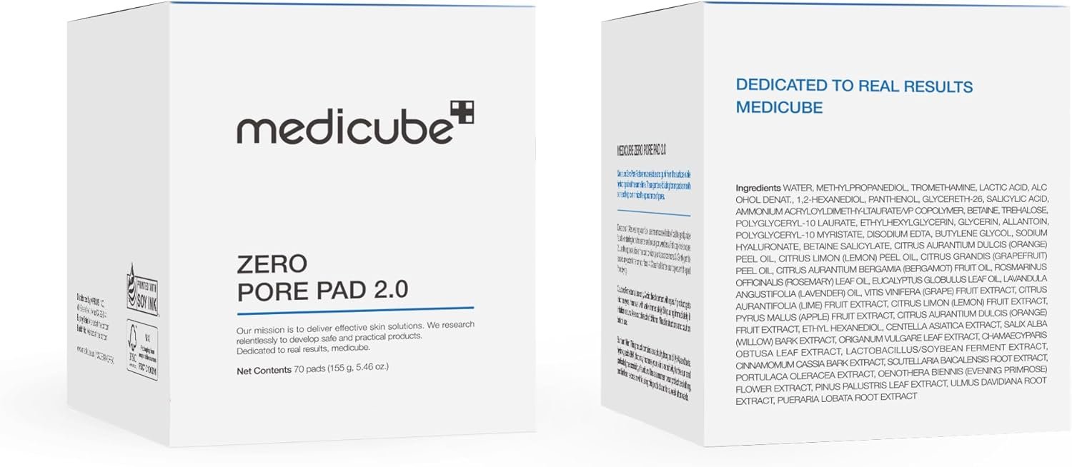 Medicube Zero Pore Pads 2.0, Dual-Textured Facial Toner Pads for Exfoliation and Pore Care with 4.5% AHA Lactic Acid & 0.45% BHA Salicylic Acid, Ideal for All Skin Types, Korean Skin Care (70 Pads) - Image 9