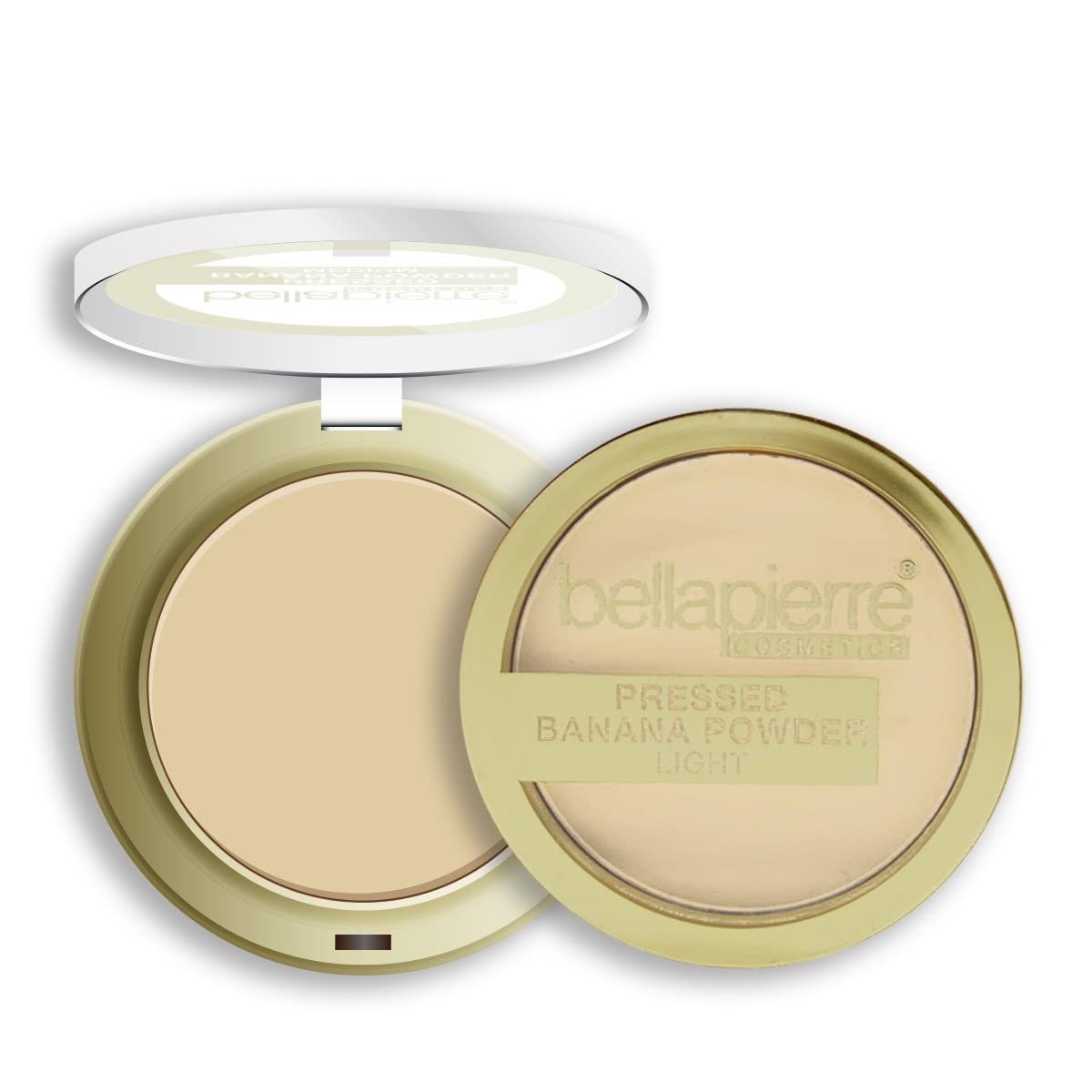 bellapierre Pressed Banana Setting Powder | Lightweight Color Corrector | Eliminates Dark Under Eye Circles & Redness | Talc-Free Powder | Compact Matte Banana Powder - Light - 0.28 Oz - Image 3