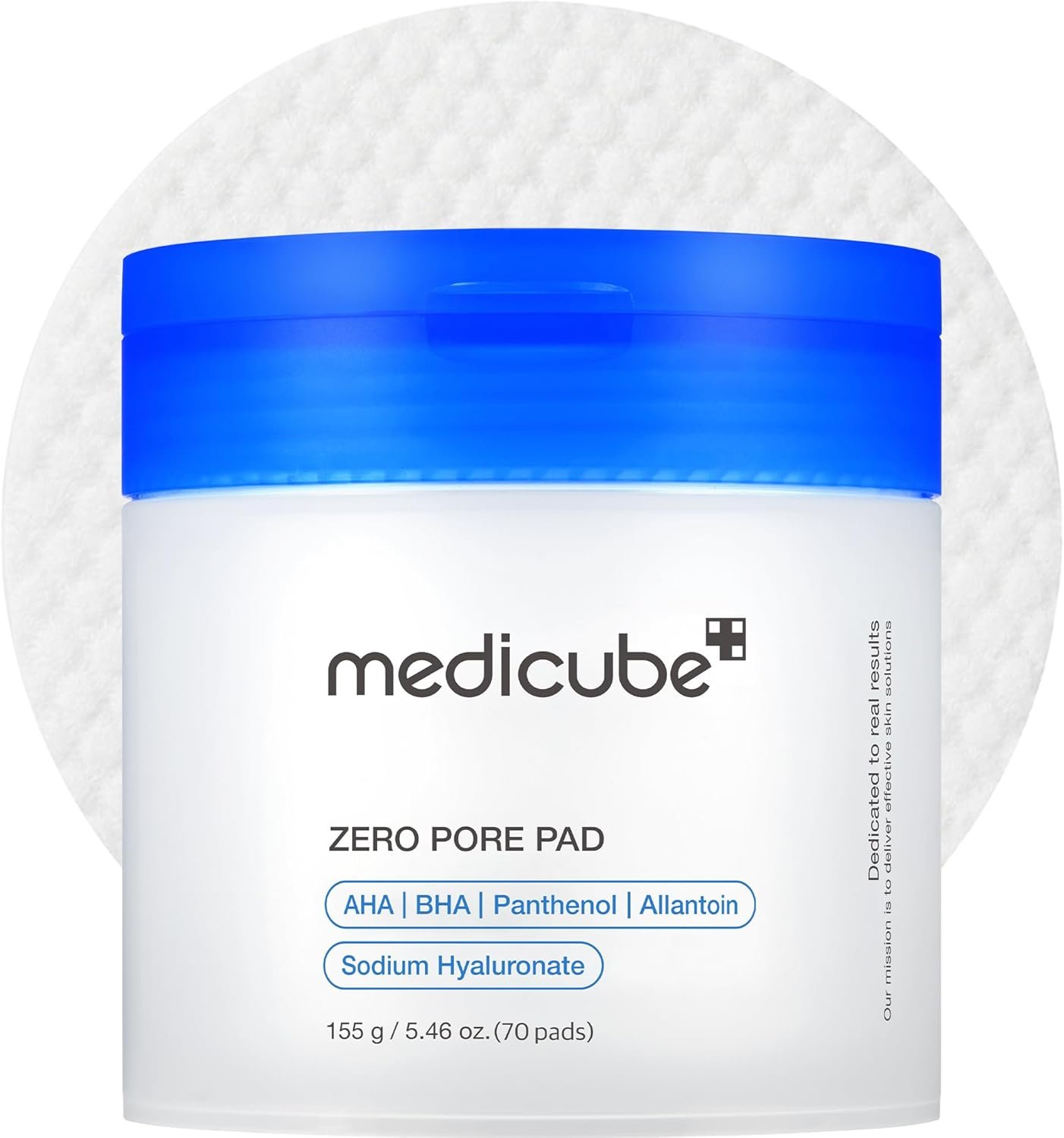 Medicube Zero Pore Pads 2.0, Dual-Textured Facial Toner Pads for Exfoliation and Pore Care with 4.5% AHA Lactic Acid & 0.45% BHA Salicylic Acid, Ideal for All Skin Types, Korean Skin Care (70 Pads) - Image 2