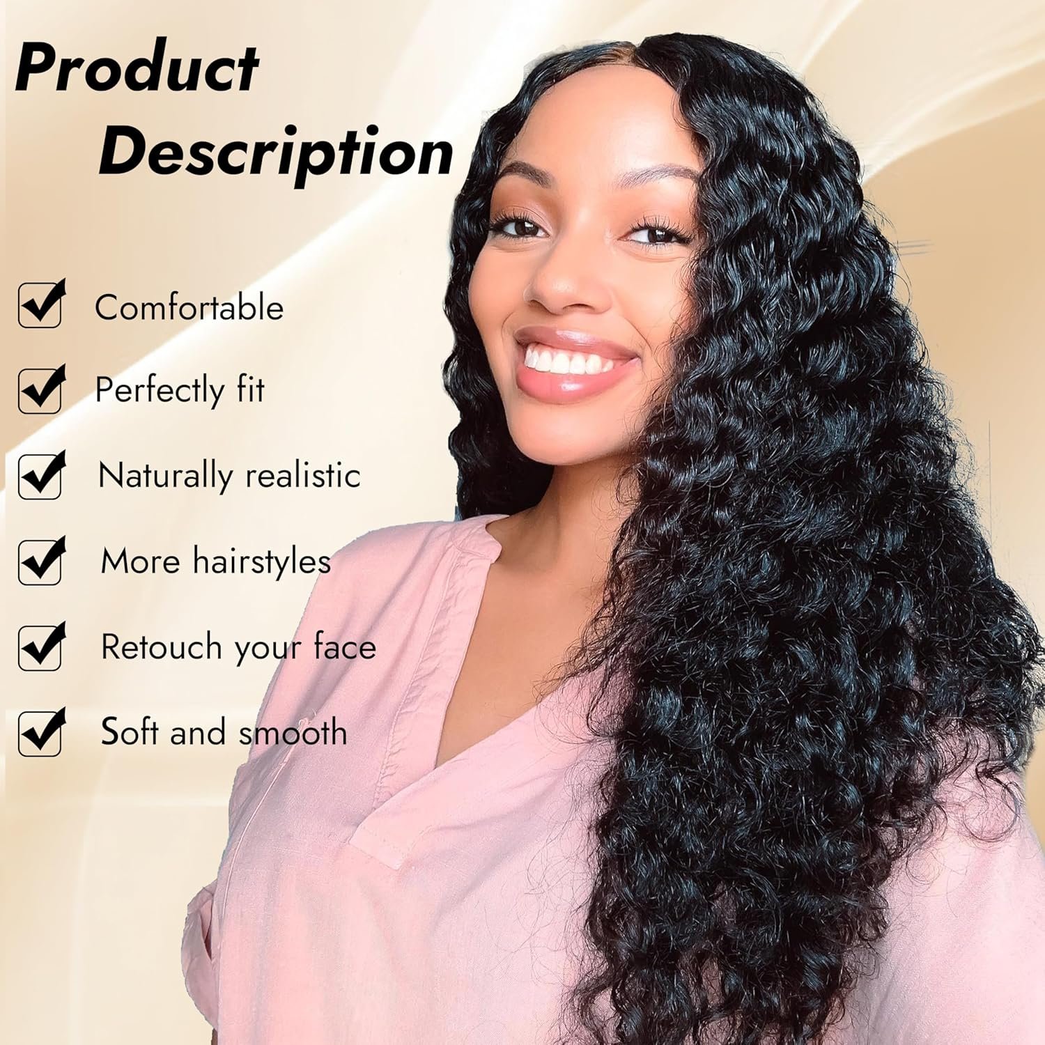 AISI HAIR 13x4 Black Curly Lace Front Wig for Black Women 30 Inch Long Black Wig HD Transparent Lace Frontal Wigs with Baby Hair - Image 6