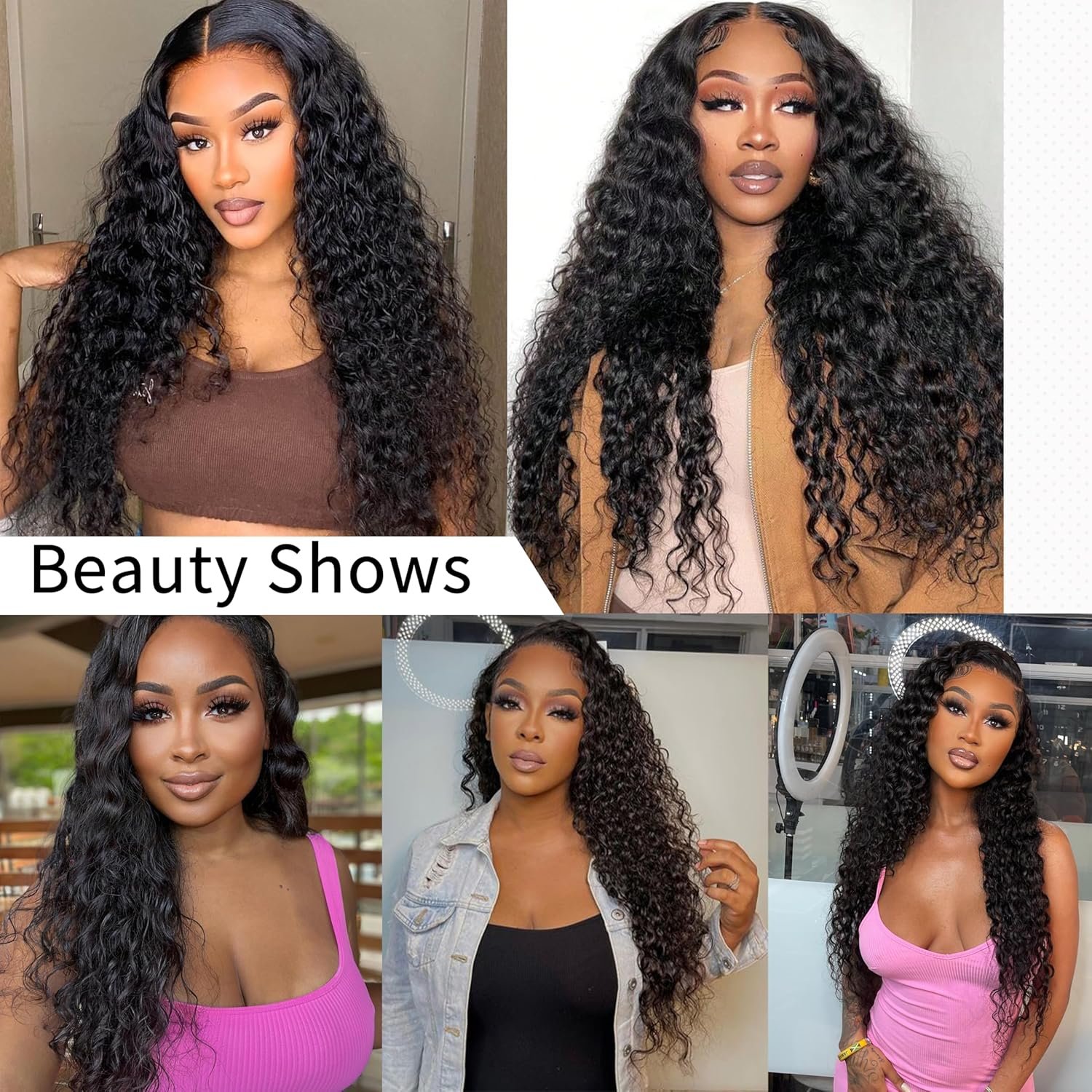AISI HAIR 13x4 Black Curly Lace Front Wig for Black Women 30 Inch Long Black Wig HD Transparent Lace Frontal Wigs with Baby Hair - Image 7