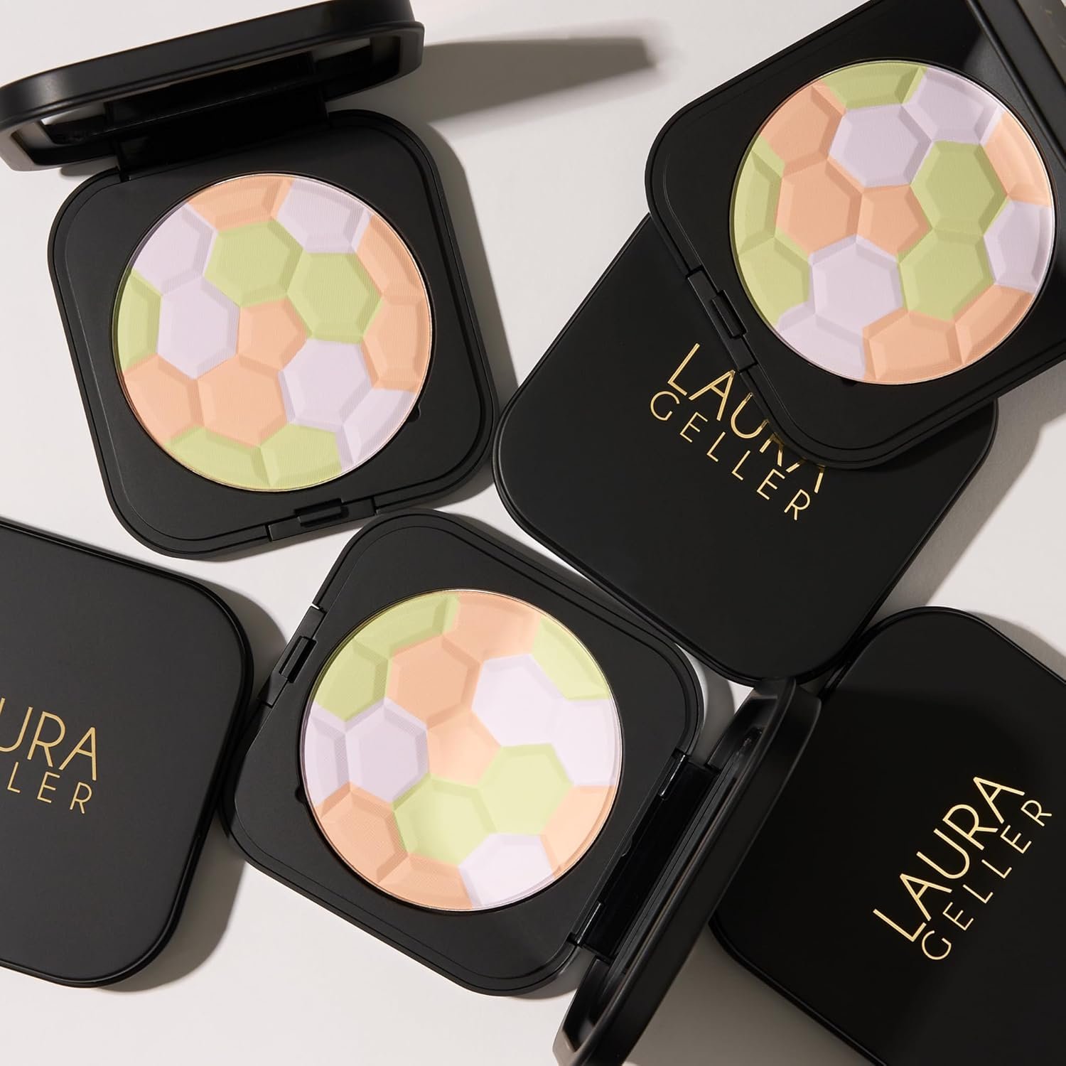 LAURA GELLER Filter Finish Pressed Radiant Setting Powder, Color Correcting For Even Tone, Universal - Image 7