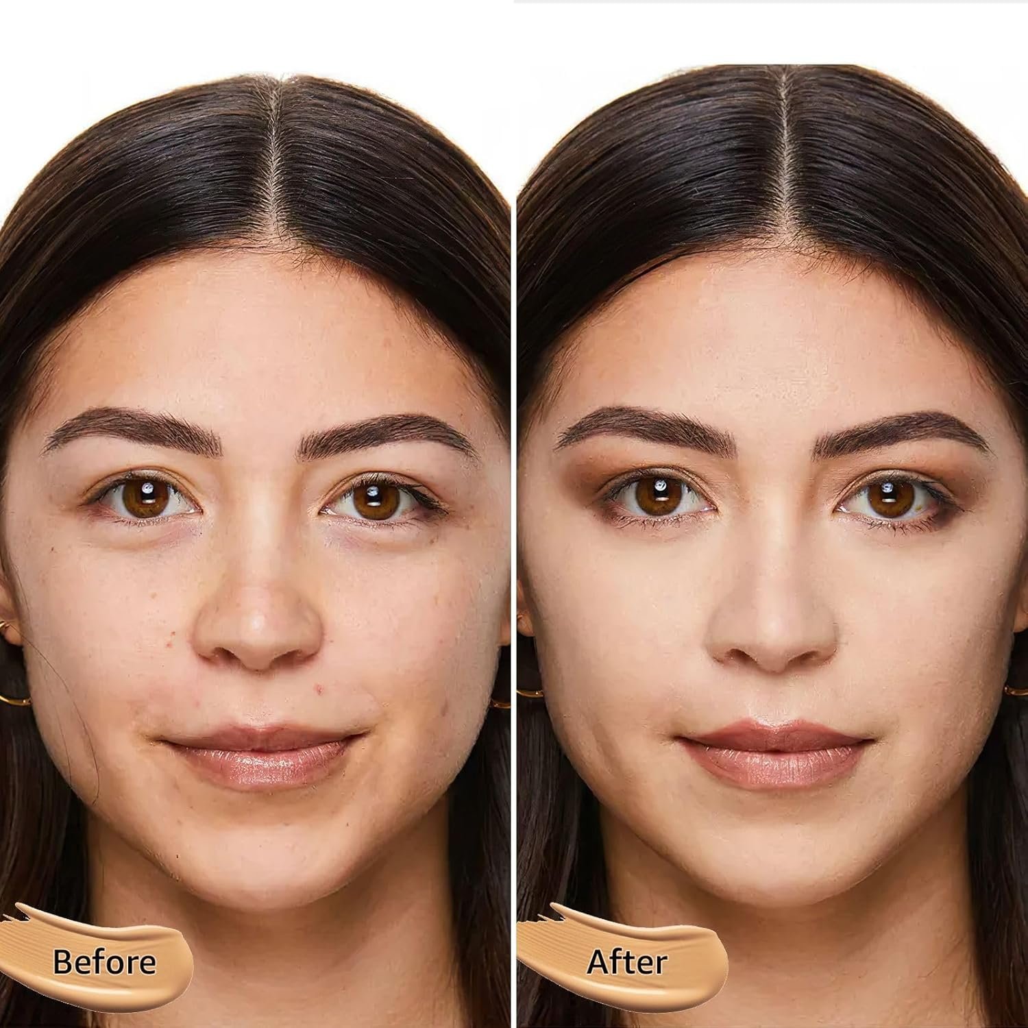OETUIOW Mushroom Head Air Cushion CC Cream - BB Cream Face Makeup Foundation for Mature Skin Moisturizing Concealer Brighten Long-Lasting, Even Skin Tone for All Skin Types, Natural Color - Image 3
