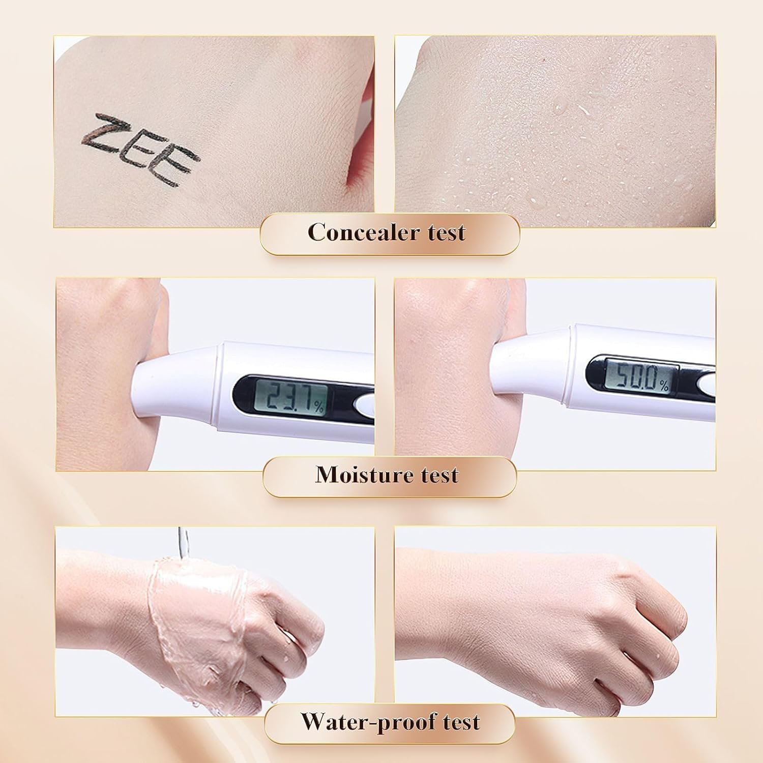 OETUIOW Mushroom Head Air Cushion CC Cream - BB Cream Face Makeup Foundation for Mature Skin Moisturizing Concealer Brighten Long-Lasting, Even Skin Tone for All Skin Types, Natural Color - Image 7