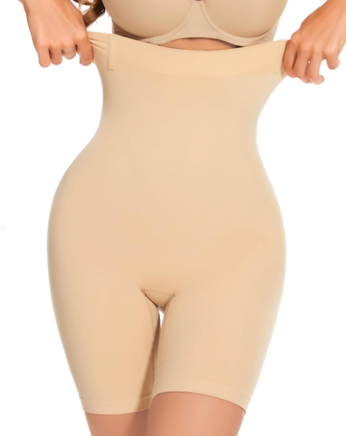 Shapewear Tummy Control Shorts - High Waisted Body Shaper Underwear Compression Thigh Slimmer Butt Lifting Pantis - Image 2