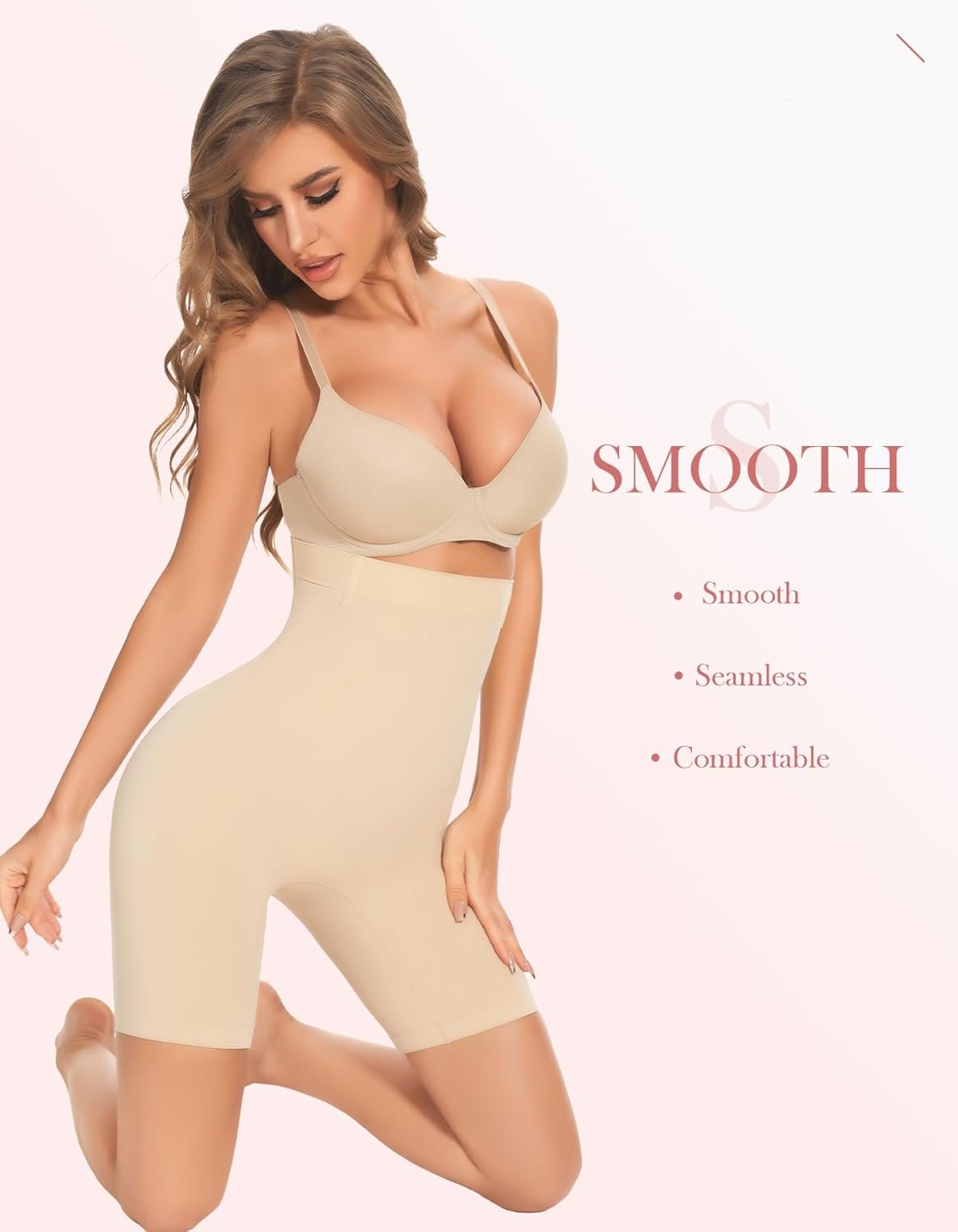 Shapewear Tummy Control Shorts - High Waisted Body Shaper Underwear Compression Thigh Slimmer Butt Lifting Pantis - Image 6