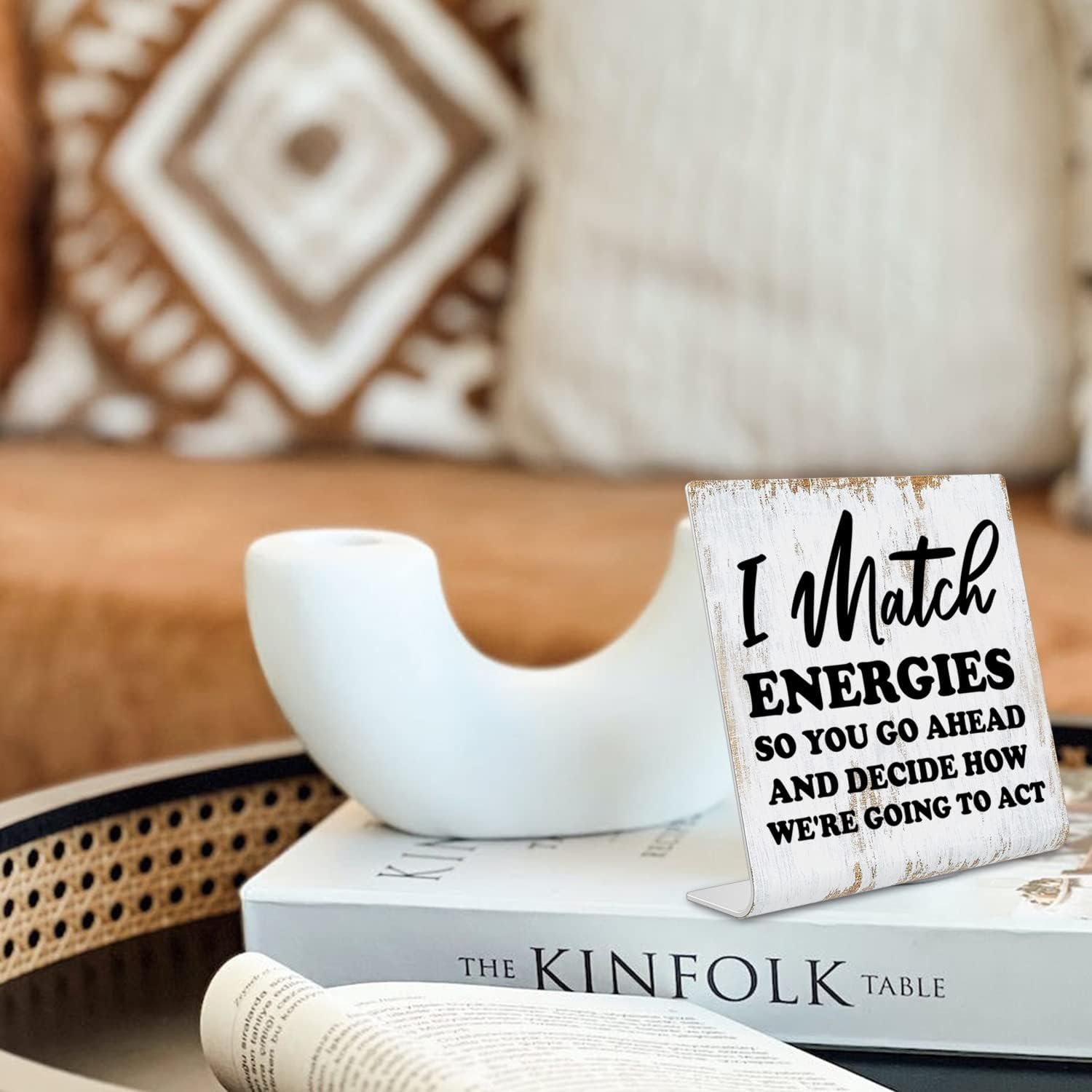 Funny Desk Signs for Women Office, Funny Office Decor for Women Desk, Office Shelf Table Desk Decor for Cowoker Friends Sister Women Gift, Coworker Gifts for Women Office dksg3 - Image 6