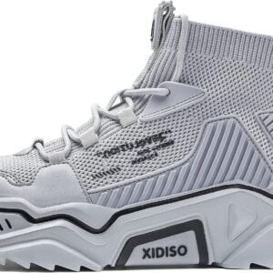 SANNAX Fashion Shoes for Mens High Top Casual Walking Shoes Non Slip Breathable Mesh Lightweight Sneakers