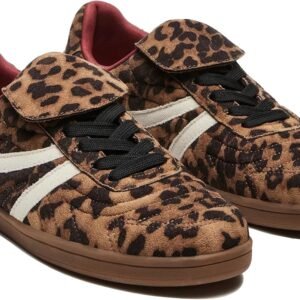 Leopard Sneakers for Women Casual Fashion Anti Slip Tennis Shoes Womens Comfortable Breathable Walking Skate Shoes