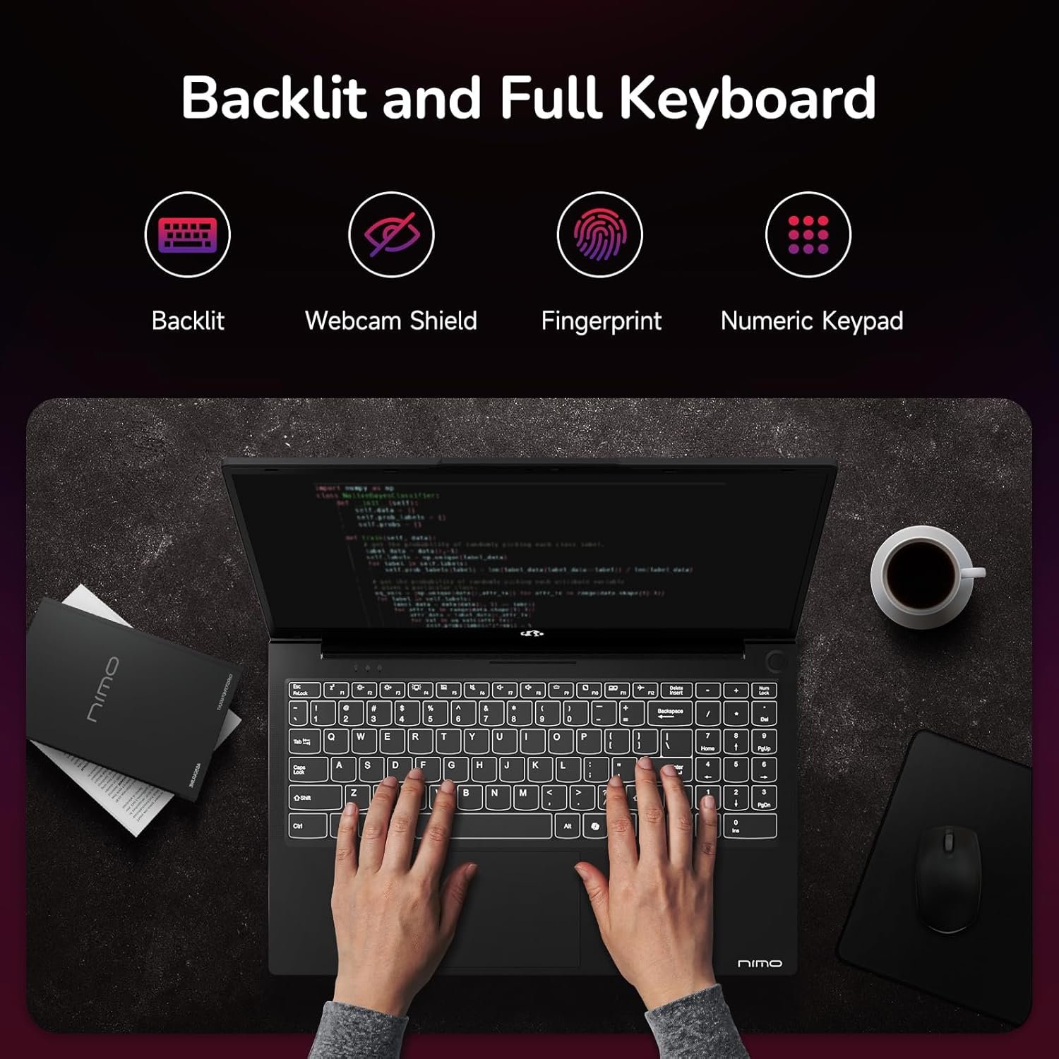 NIMO 15.6" IPS FHD-Gaming-Laptop, 8 Cores AMD Ryzen 7 6800H 32GB DDR5 RAM 1TB SSD (Beat i7-12700H, Up to 4.7GHz) AMD Radeon 680M GPU-Computer with 100W Type-C Backlit Keyboard Fingerprint Blue - Image 5