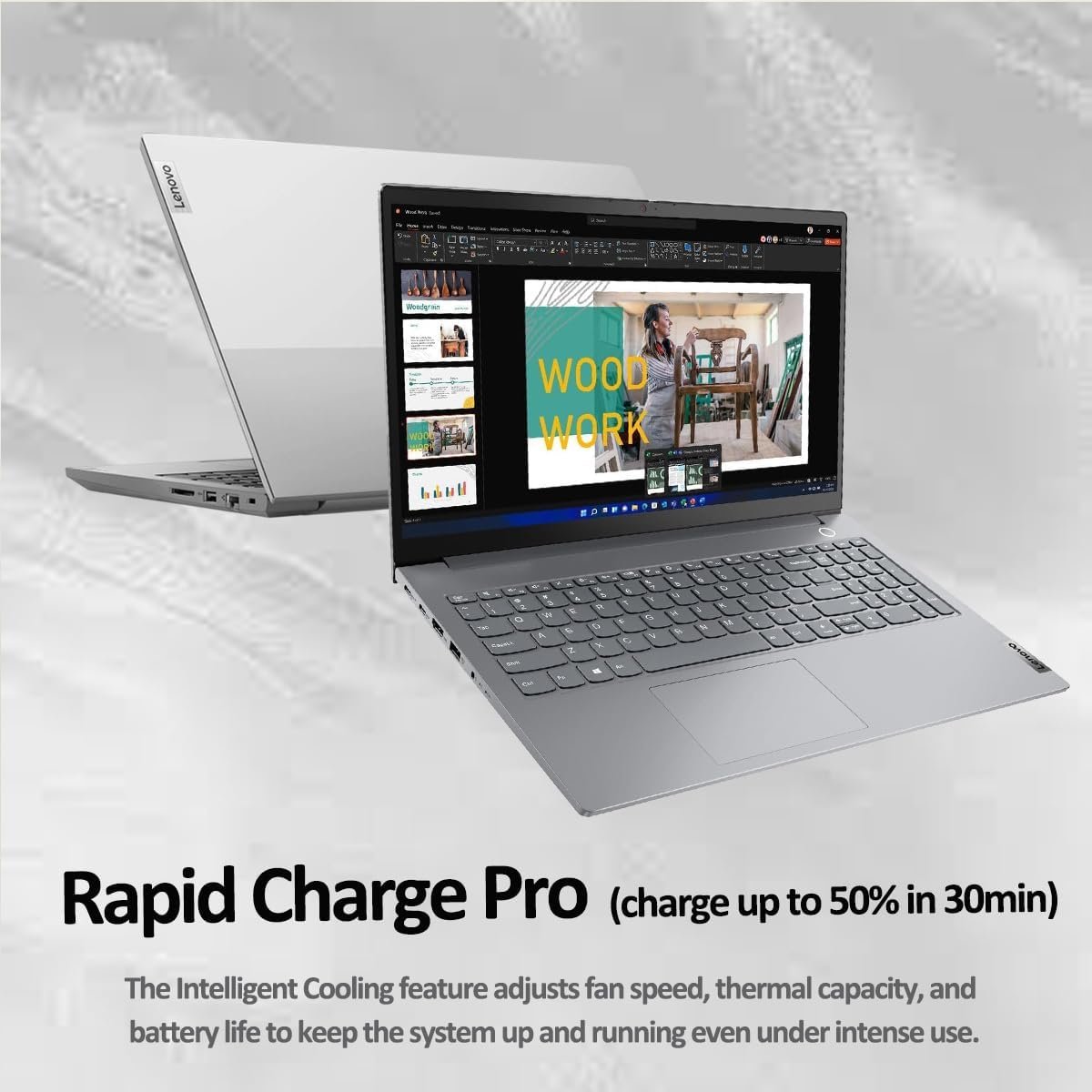 Lenovo ThinkBook 15 Gen 4 Business Laptop (15.6" FHD Anti-Glare, 16GB RAM, 512GB SSD, AMD Ryzen 7 5825U (> Intel i7-1165G7)) Fingerprint, FHD Webcam w/Shutter, Military Grade, Ethernet, Win 11 Pro - Image 5