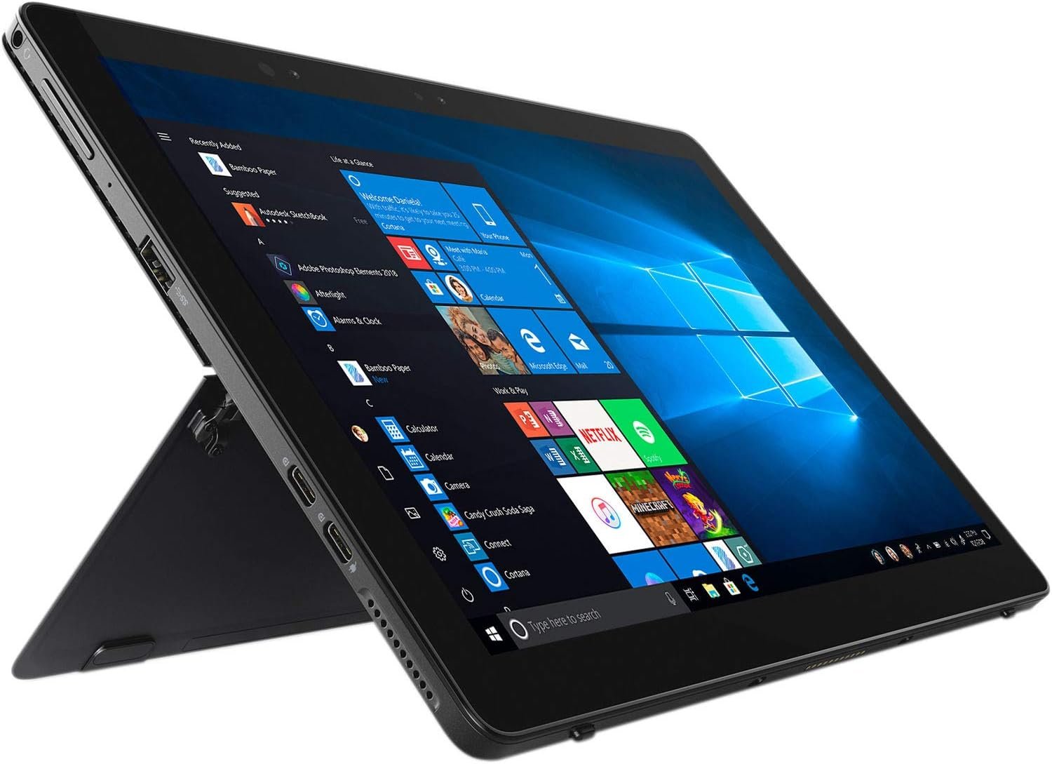 Dell Latitude 5285 Tablet 2-in-1 PC, Intel Core i5-7200U Processor, 8 GB Ram, 256 GB M.2 Solid State Drive, Dual Camera, WiFi & Bluetooth, USB 3.1 Gen 1, Type C Port, Windows 10 Pro (Renewed) - Image 2
