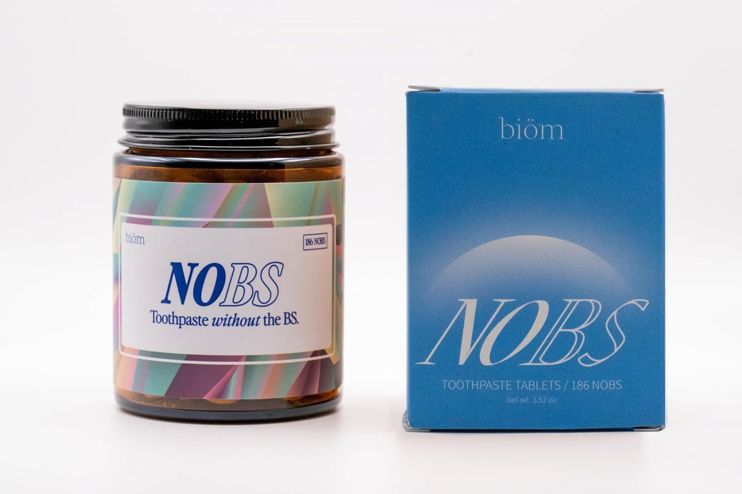 NOBS (No Bad Stuff) Toothpaste Tablets - Nano Hydroxyapatite, Fluoride & Plastic Free, Eco & Travel Friendly - Remineralize with NHA (3 Month) - Image 3