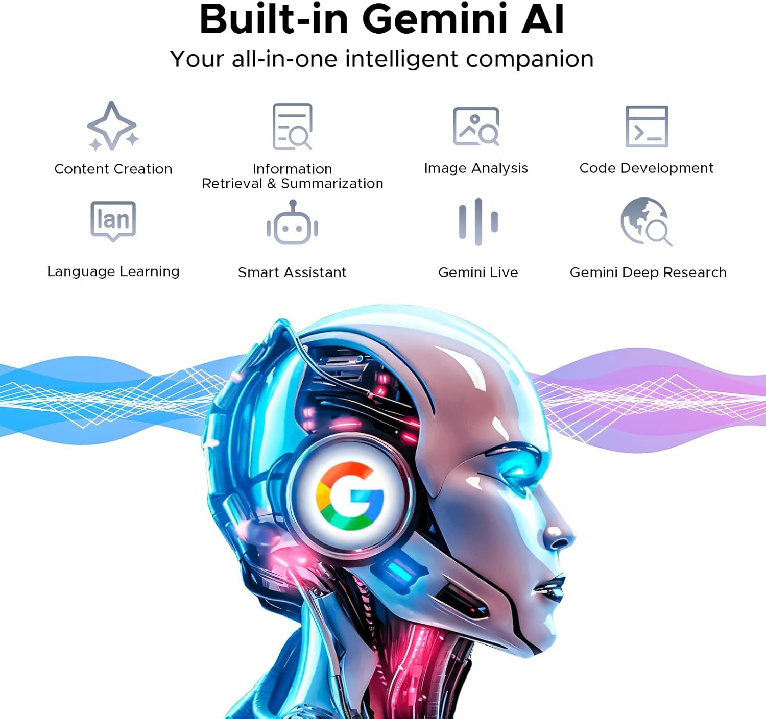 DOOGEE Tab E3+ Android 15 Tablet,Helio G100 Octa-Core,12 inch Tablet,32GB+256GB/TF 2TB,7.5mm Ultra-Thin,90Hz Display,8800mAh,Bluetooth 5.0+5G WiFi,13MP+5MP,Gemini AI/Dual SIM/Face ID/OTG/GPS,Black - Image 6