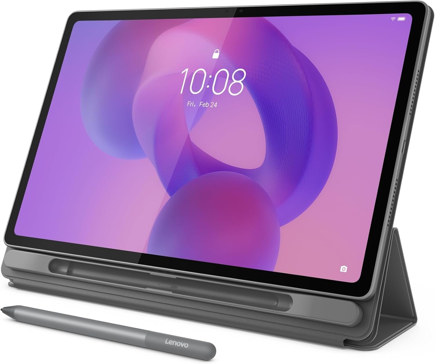 Lenovo Idea Tab Plus - Lightweight Tablet - 12.1″ 2.5K IPS Touchscreen Display - 90Hz - MediaTek Dimensity 6400-8GB Memory - 128GB Storage - Integrated Arm Mali-G57 MC2 Tab Pen & Folio Case - Image 2