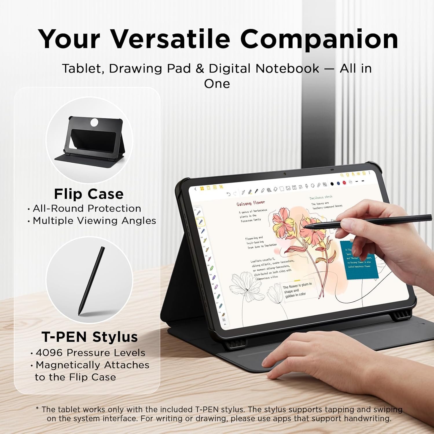 TCL NXTPAPER 11 Gen 2 Android Tablet, 11" Drawing Pad & Digital Notebook, Stylus & Flip Case Included, NXTPAPER 4.0 Display, Android 15, AI Tools, 8+8GB RAM, 128GB Storage, 8000mAh Battery, Gray - Image 3