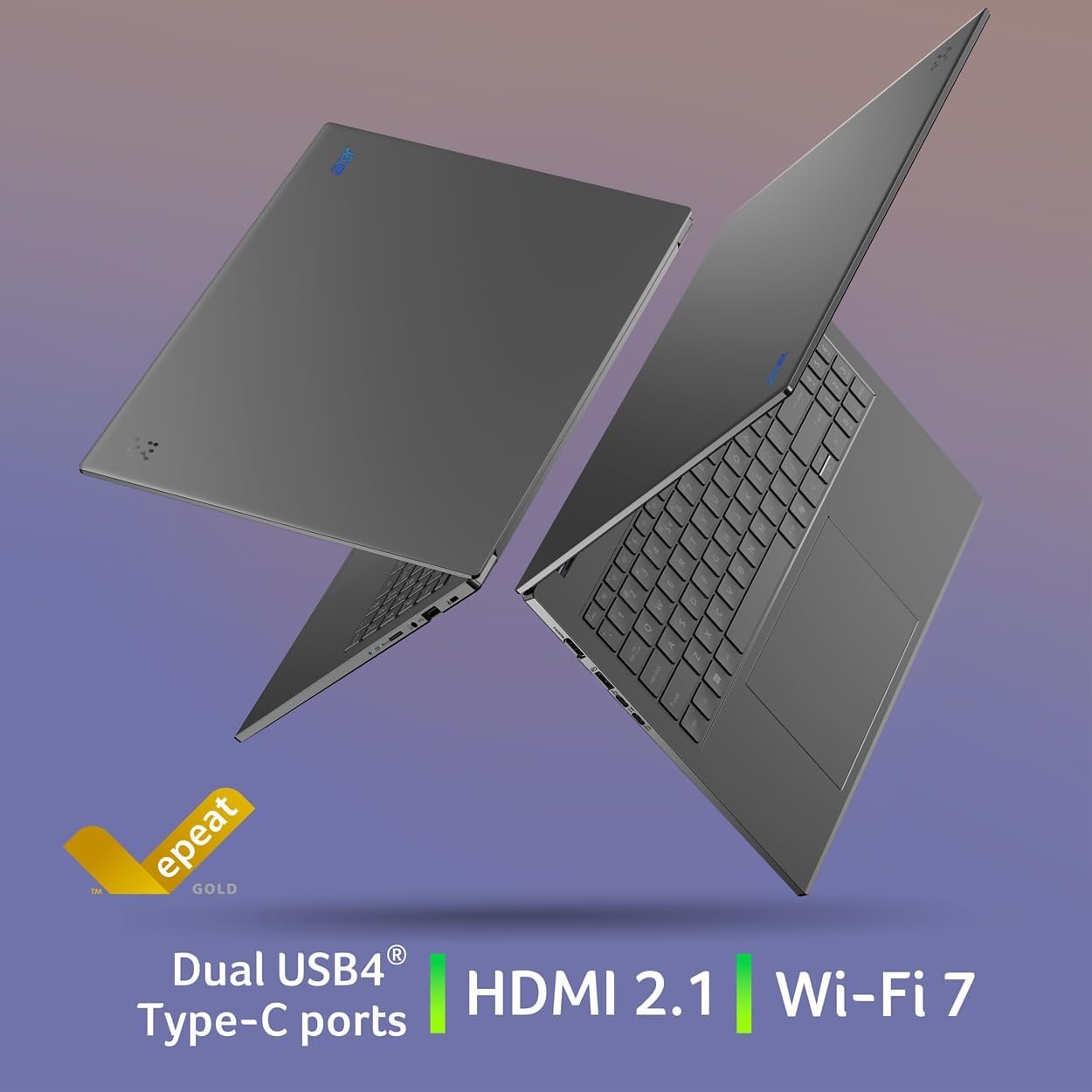 acer Aspire 16 AI Copilot+ PC | 16" WUXGA 120Hz 100% sRGB Display | Snapdragon X | NPU: 45 Tops - GPU: Up to 1.7 TFLOPs | 16GB LPDDR5X | 512GB PCIe Gen 4 SSD | Wi-Fi 7 | A16-11M-X0LW - Image 9
