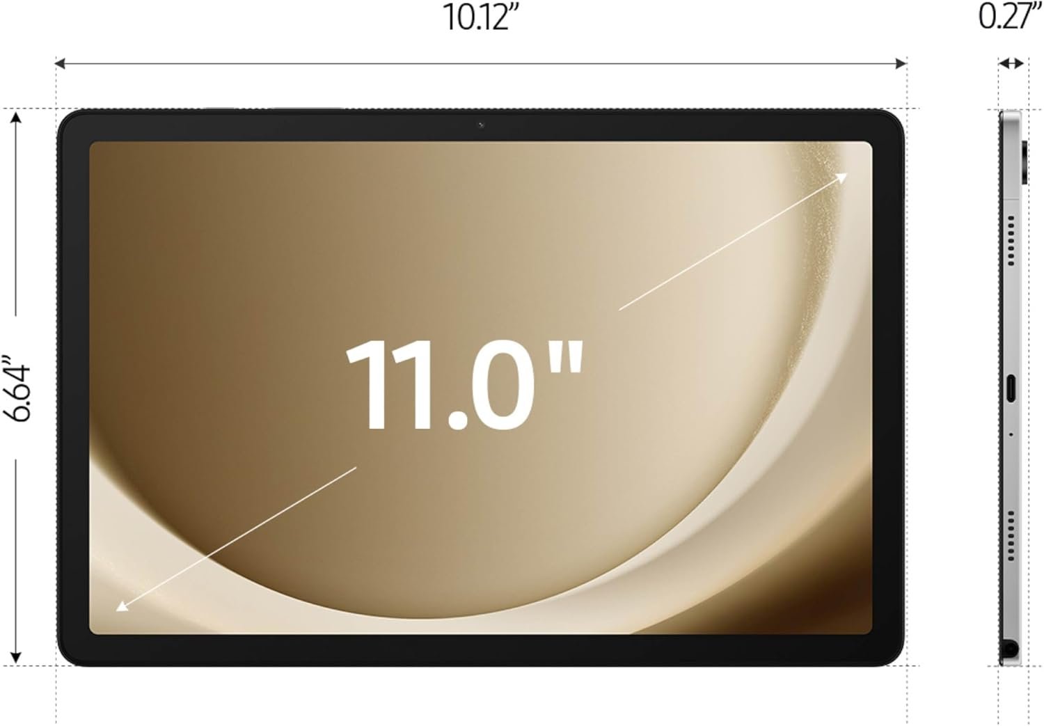 Samsung Galaxy Tab A9+ Plus 11” 128GB Android Tablet, Big Screen, Quad Speakers, Upgraded Chipset, Multi Window Display, Slim, Light, Durable, Kids Friendly Design, US Version, 2024, Silver - Image 5