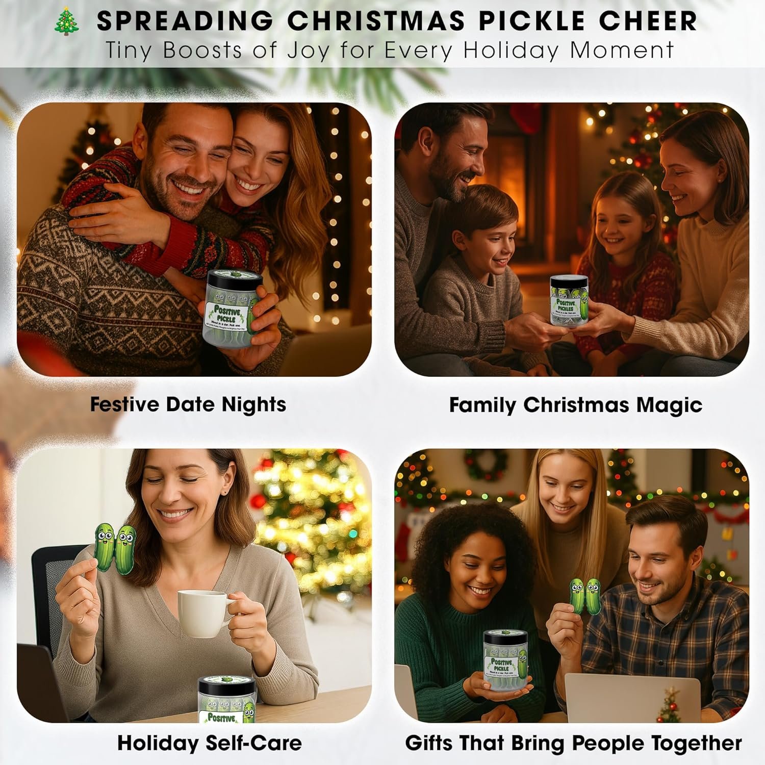 Emotional Supports Pickle Jar, 60 Affirmation Cards for Women, Positive Pickle Gifts, for Women, White Elephant Gifts, Teen Girl Gifts Trendy Stuff, Stocking Stuffers for Teen Girls - Image 6