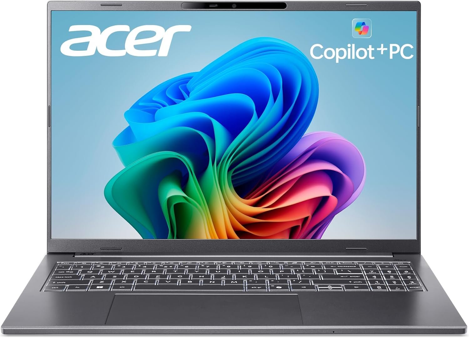 acer Aspire 16 AI Copilot+ PC | 16" WUXGA 120Hz 100% sRGB Display | Snapdragon X | NPU: 45 Tops - GPU: Up to 1.7 TFLOPs | 16GB LPDDR5X | 512GB PCIe Gen 4 SSD | Wi-Fi 7 | A16-11M-X0LW - Image 2