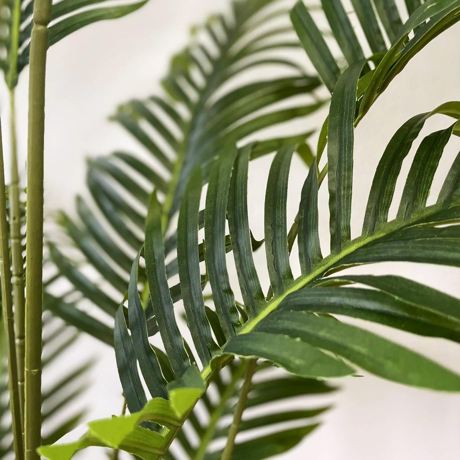 6ft Tall Artificial Areca Palm Trees – Set of 2 | 19-Trunk Real Touch Fake Palm with Natural Moss & Pot | Lifelike Faux Plants for Home, Office, or Patio Indoor/Outdoor Decor - Image 3