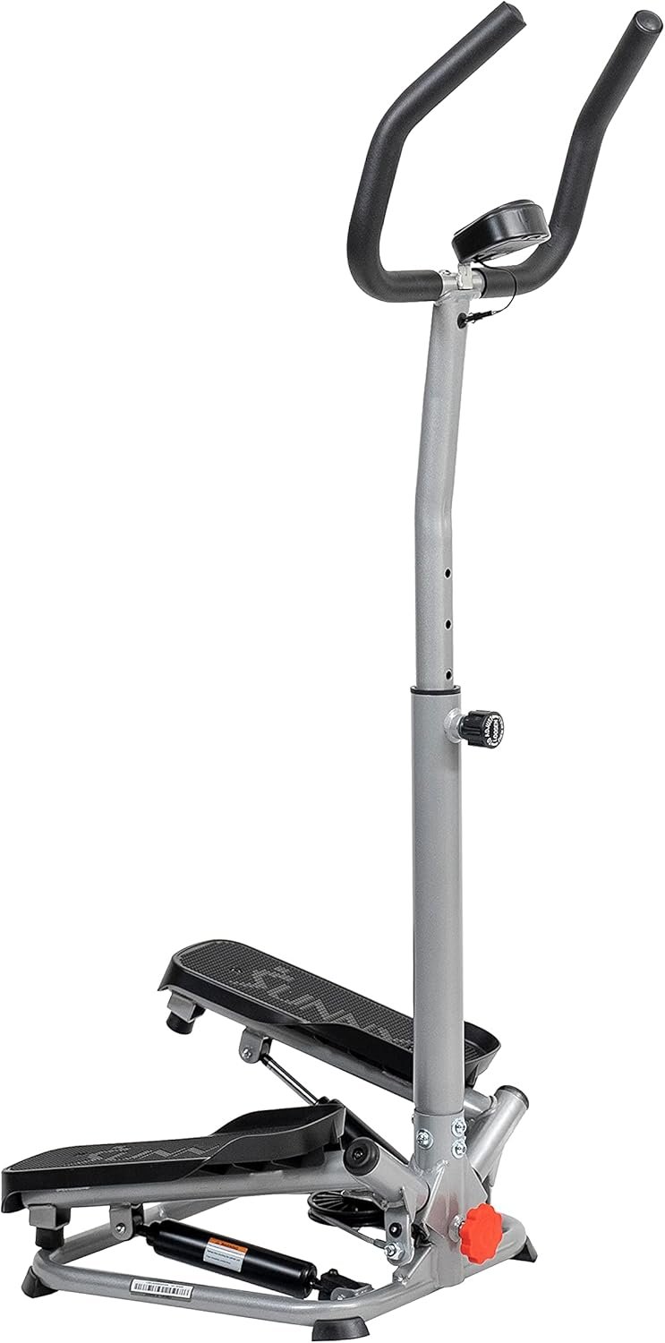 Sunny Health & Fitness Twist Stepper with Handlebar, Stair Step Machine for Cardio Workout, Compact Home Exercise Equipment W/Optional Free SunnyFit App Connection - Image 3