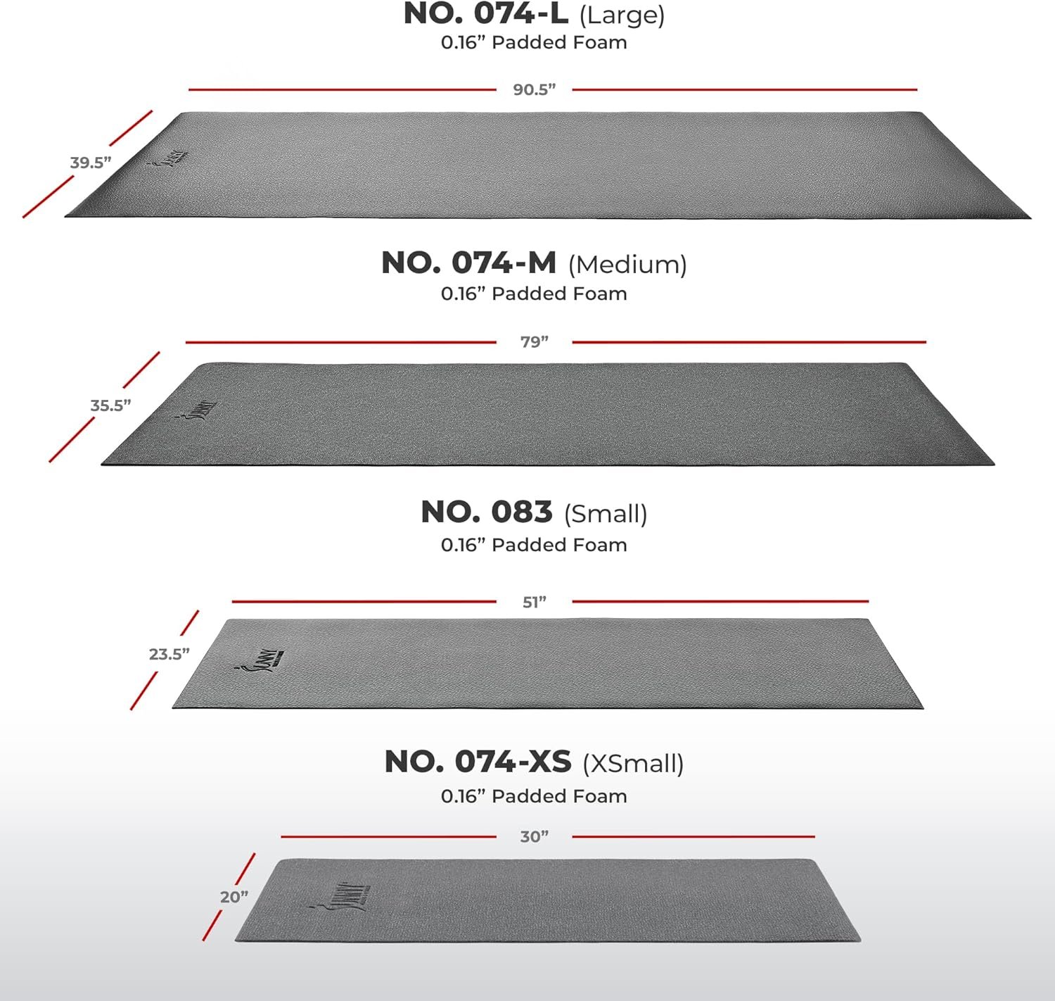 Sunny Health & Fitness Equipment Mat – Multiple Size Options – Non-Slip Floor Protection Pad for Treadmill, Bike, Elliptical, Yoga or Standing Desk and other Exercise Equipment - Image 3