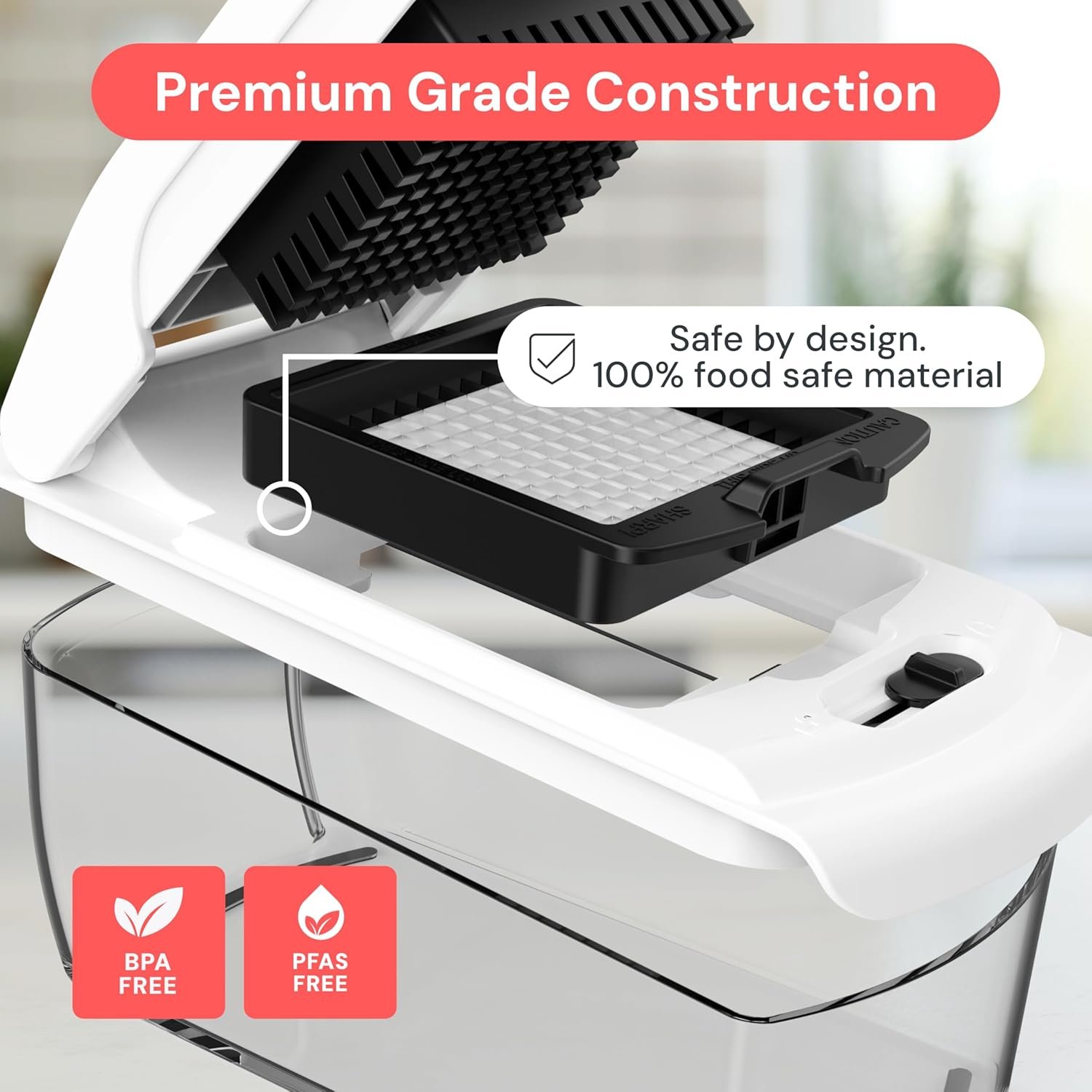 Fullstar The Original Pro Chopper - Vegetable Chopper and Spiralizer, Food Chopper with Container, Fruit Slicer, Kitchen Gadgets & Gifts, Home Essentials (9 in 1, White) - Image 5