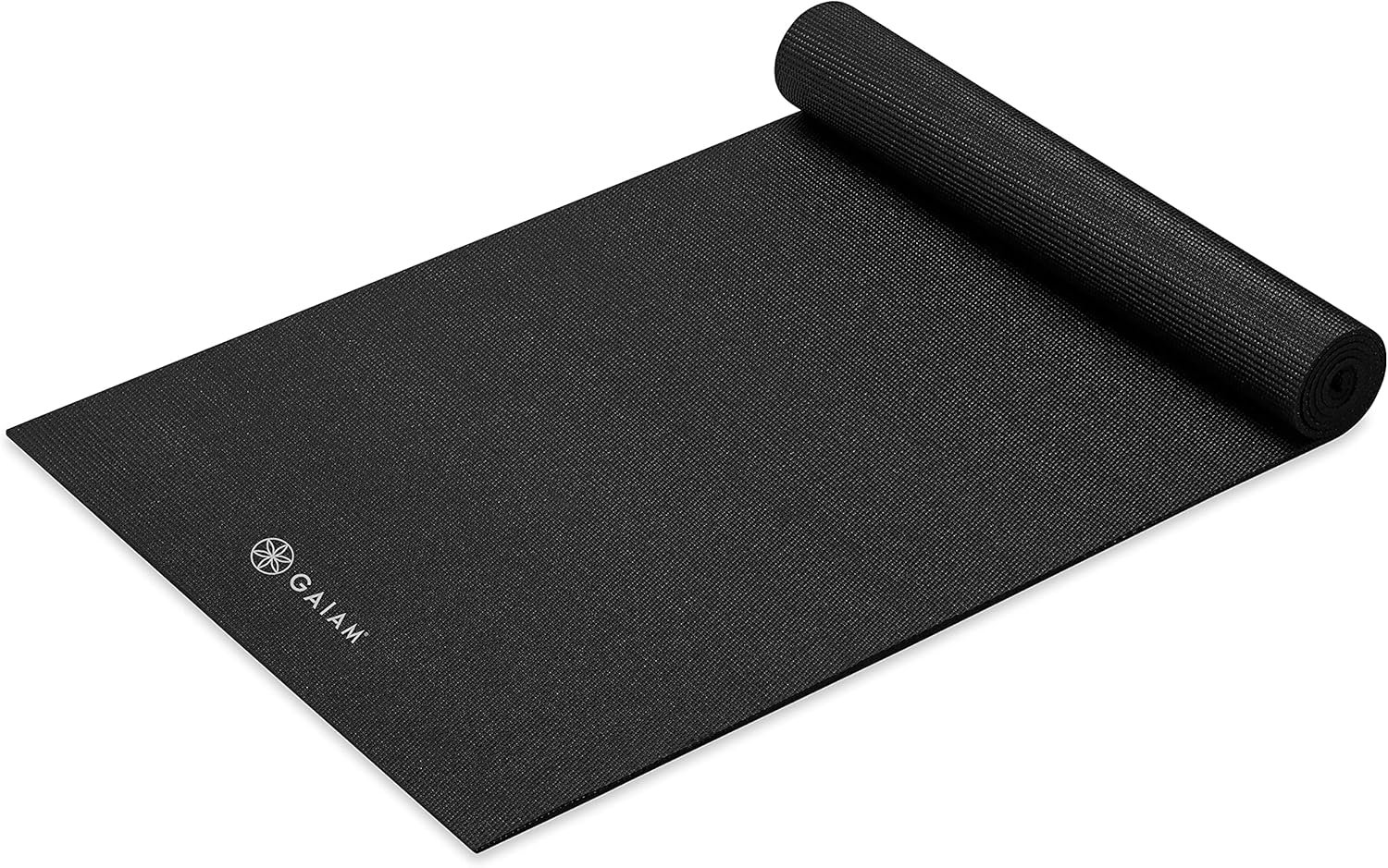 Gaiam Yoga Mat - Premium 5mm Solid Thick Non Slip Exercise & Fitness Mat for All Types of Yoga, Pilates & Floor Workouts (68" x 24" x 5mm) - Image 2