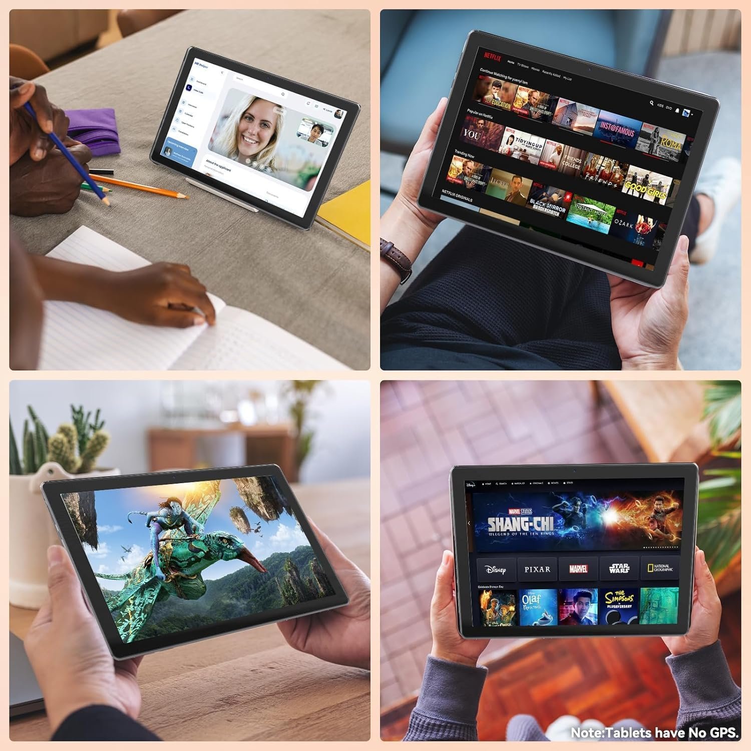 Tablet,10.1" Android 15 Tablet with Octa-core Processor 20GB RAM 64GB ROM HD IPS Touchscreen 8H Battery, Wi-Fi 6, BT 5.0, Type-C, Dual Camera, Android Tablets - Image 8